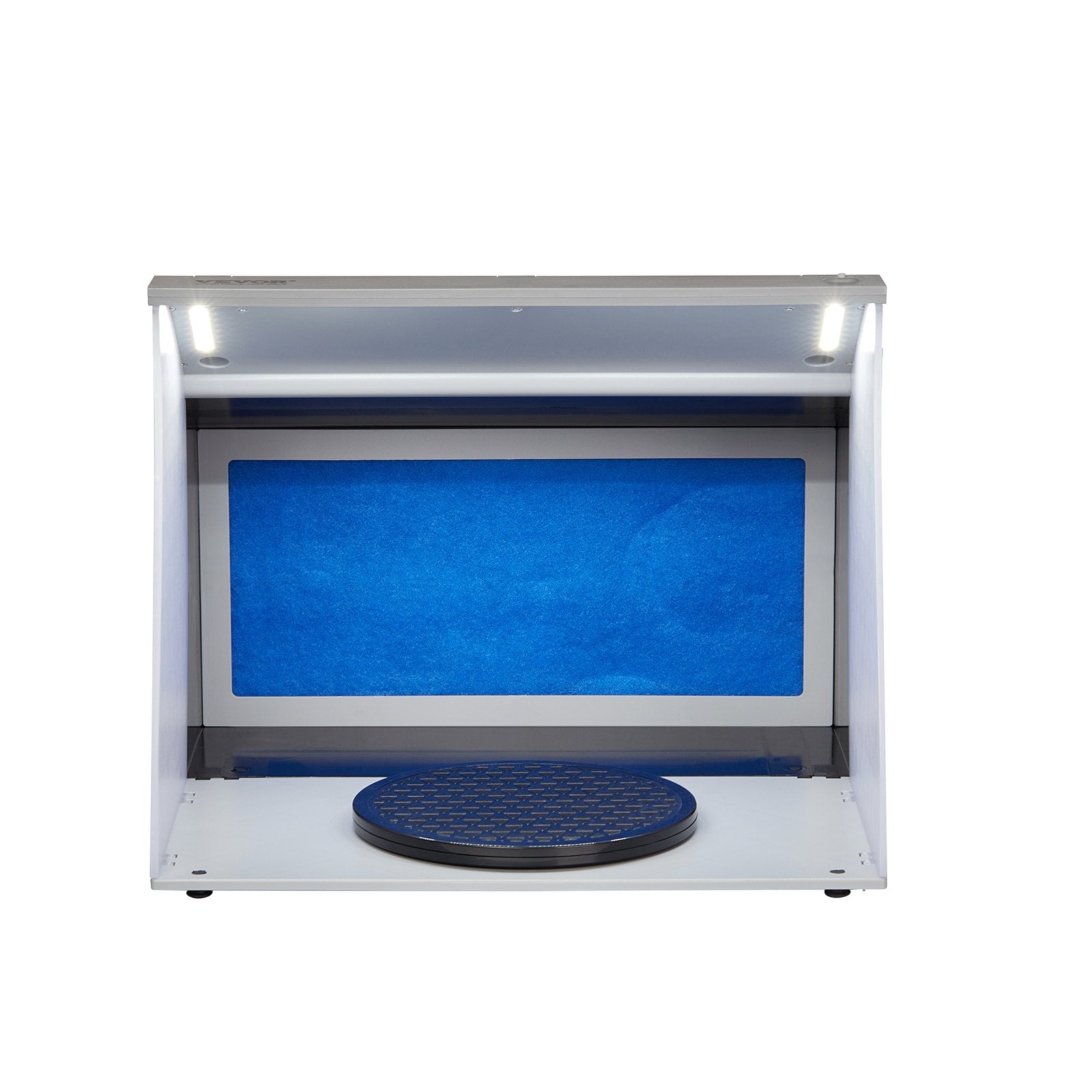 VEVOR Airbrush Spray Booth, Portable Hobby Airbrush Paint Spray Booth Kit with 4 LED Light, Powerful Dual Exhaust Fans, Turntable and 6 ft Extension Hose, for Painting Models, Arts, Crafts, Cakes 9