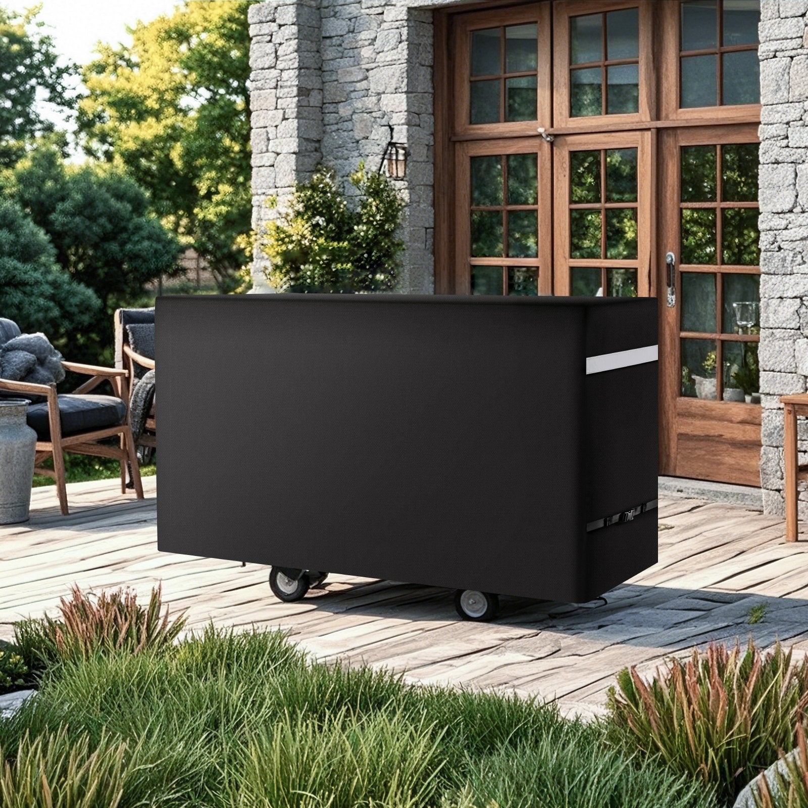 VEVOR 66 inch Grill Cover Heavy Duty BBQ Gas Grill Cover Outdoor Waterproof 8