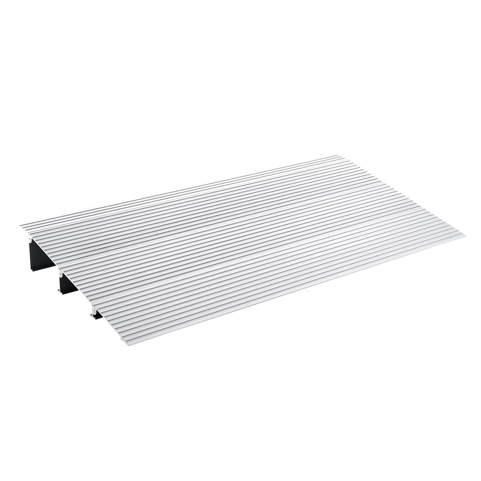 VEVOR Door Threshold Ramp, 3" Rise, 800 lbs Load Capacity, Door Ramp for Wheelchairs, Aluminum Threshold Ramp for Doorways, Adjustable Modular Threshold Ramp for Wheelchairs, Scooters, Power Chairs