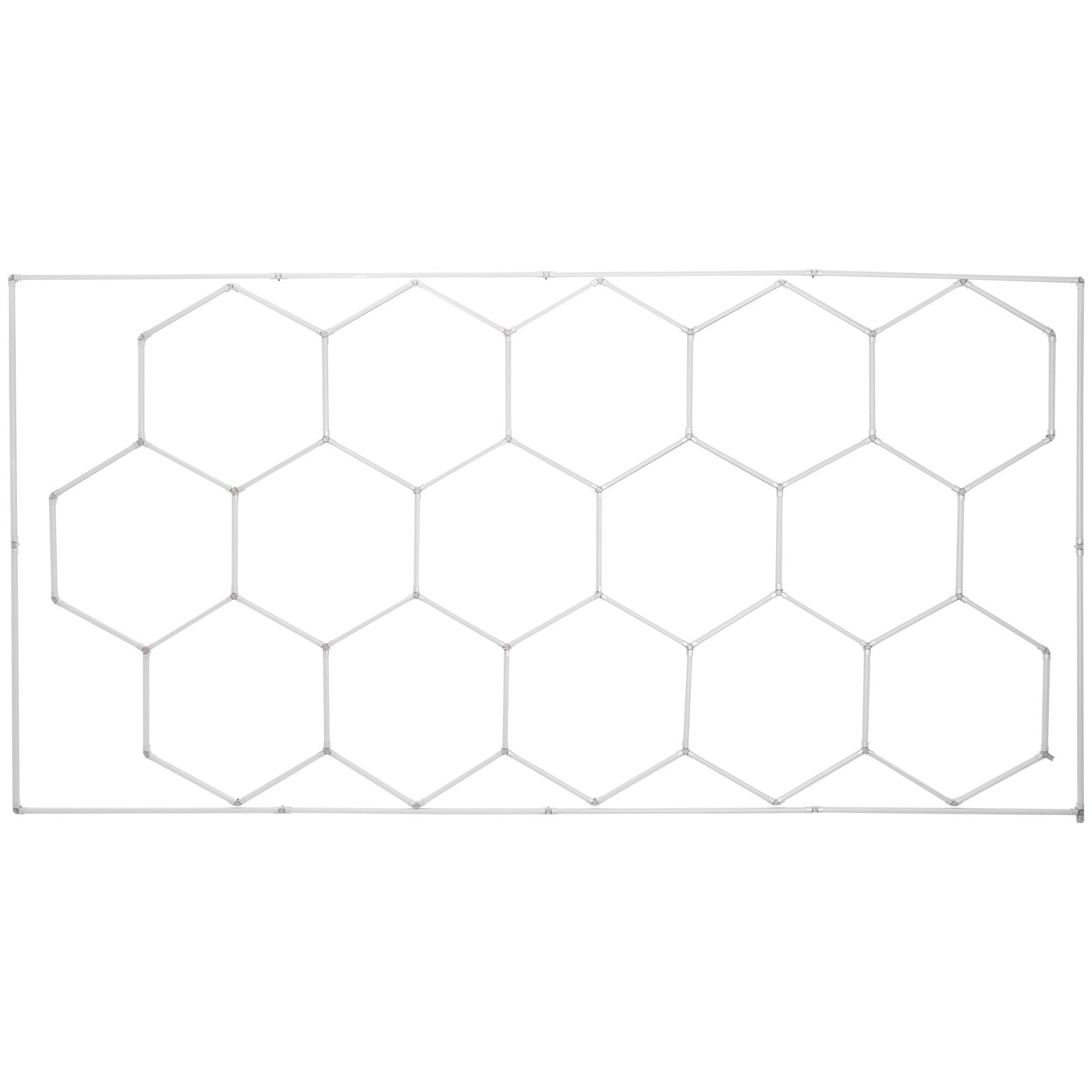 VEVOR Hexagon Garage Lights 66300LM 15 Grids Honeycomb LED Shop Ceiling Light 9