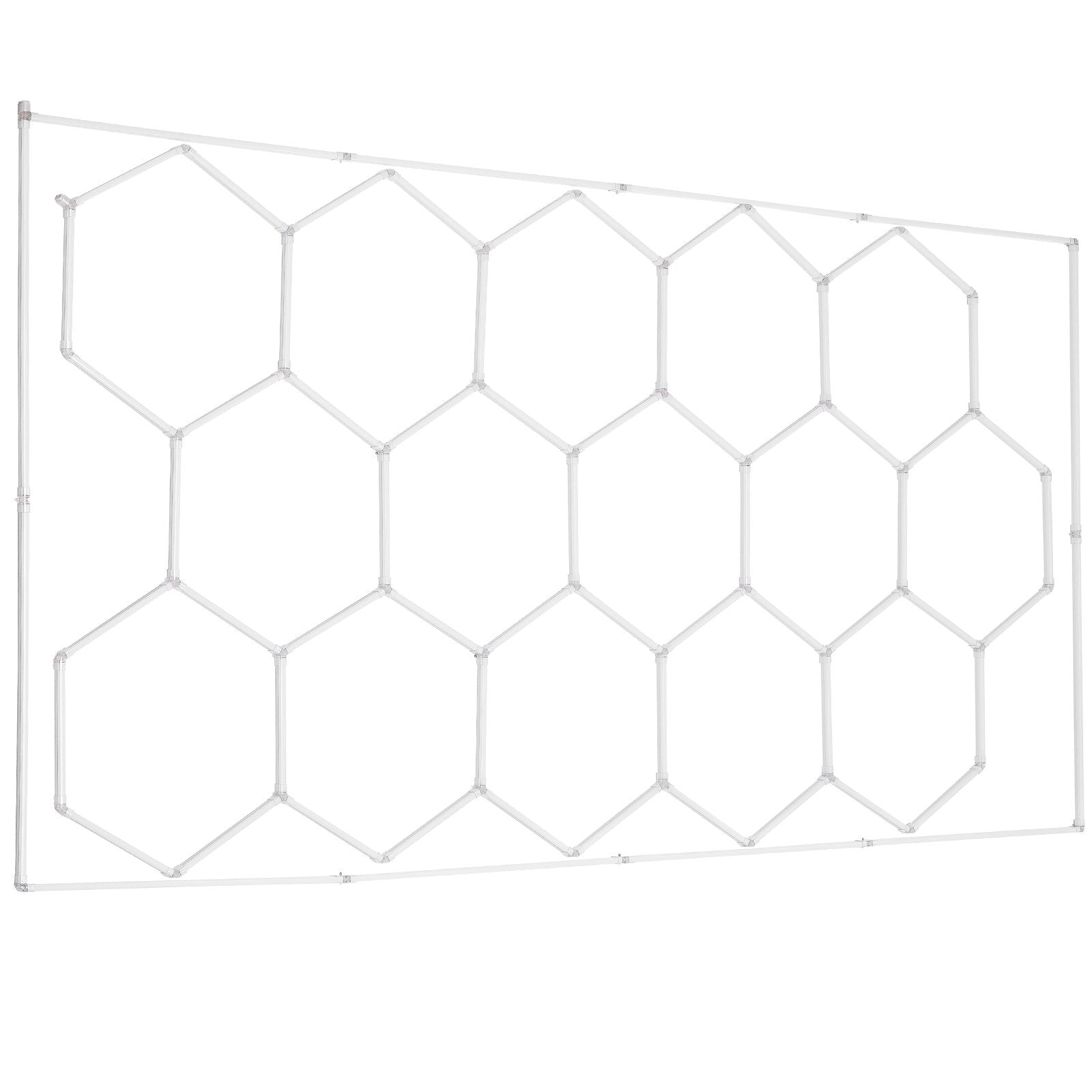 VEVOR Hexagon Garage Lights 66300LM 15 Grids Honeycomb LED Shop Ceiling Light 11