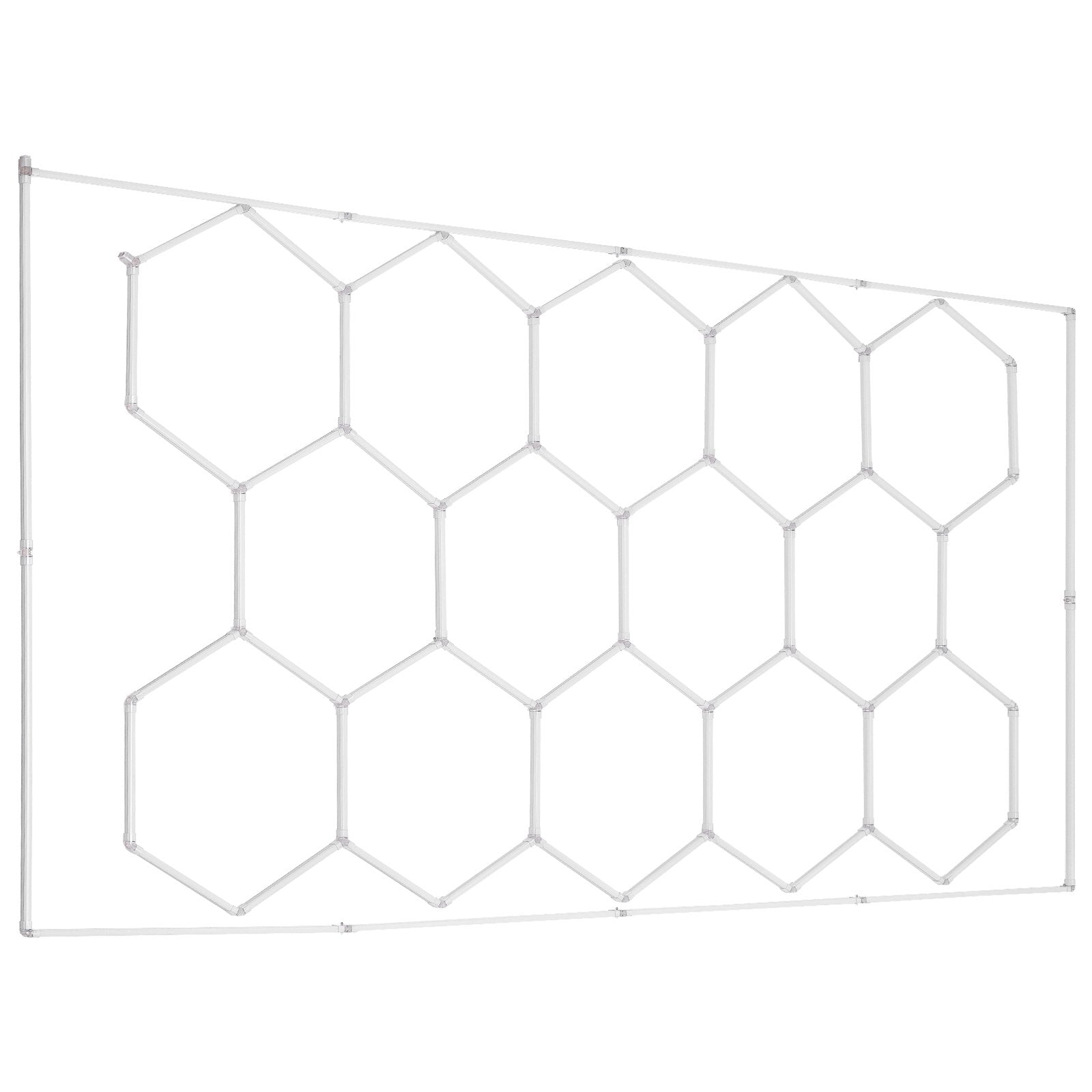 VEVOR Hexagon Garage Lights 86400LM 5 Grid Honeycomb LED Shop Ceiling Light 11