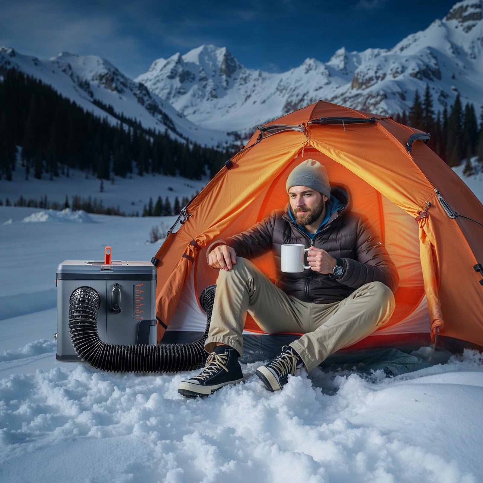 VEVOR Diesel Heater, 8KW, DC 12V/24V, All in One Portable Diesel Air Heater with Bluetooth APP Control, Remote Control and LCD Screen, 5 L Fuel Tank for Trucks, Vans, RVs, Campers, and Garages 8