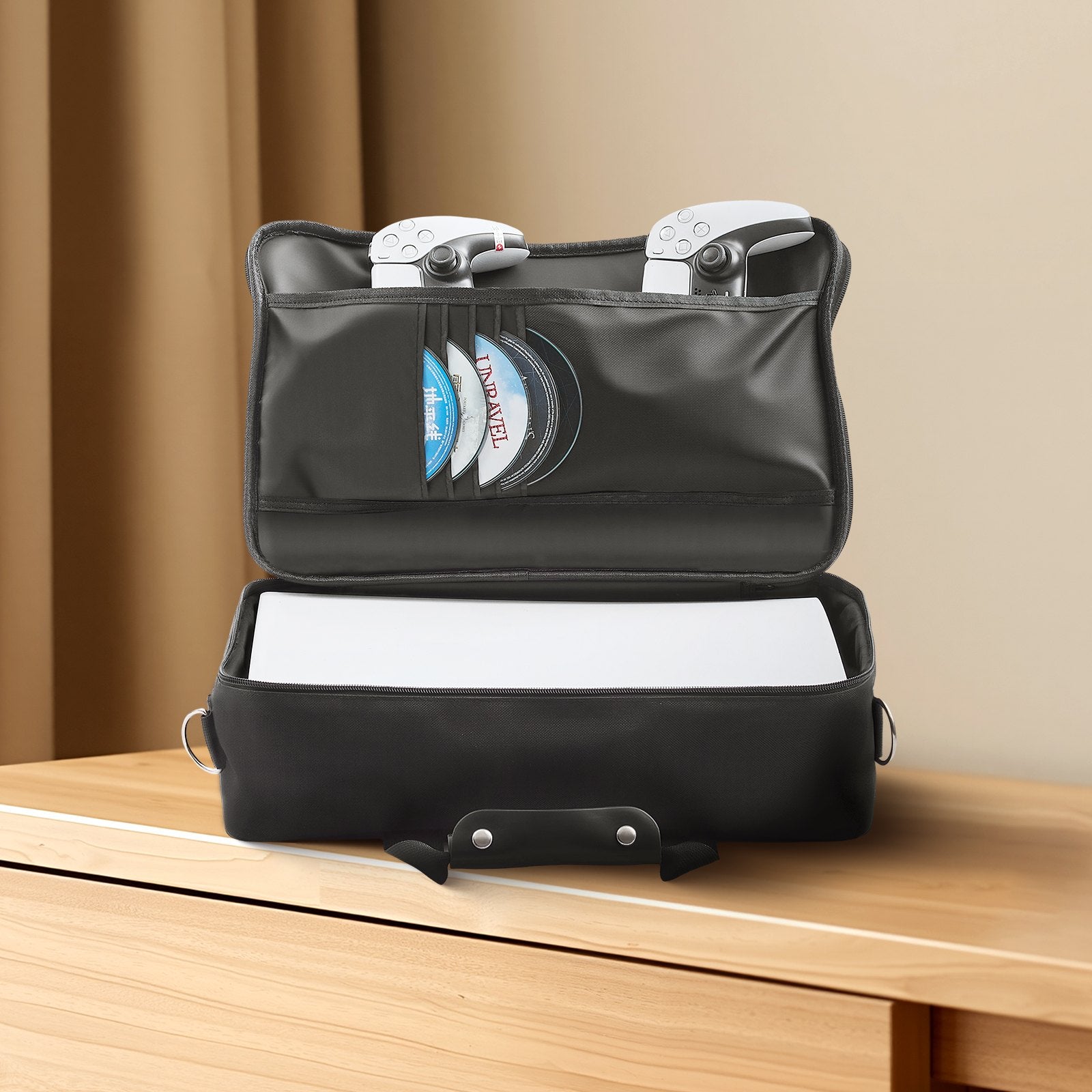 VEVOR PS5 Carrying Case Travel Bag for Playstation 5 PS5 Slim Waterproof Nylon 8