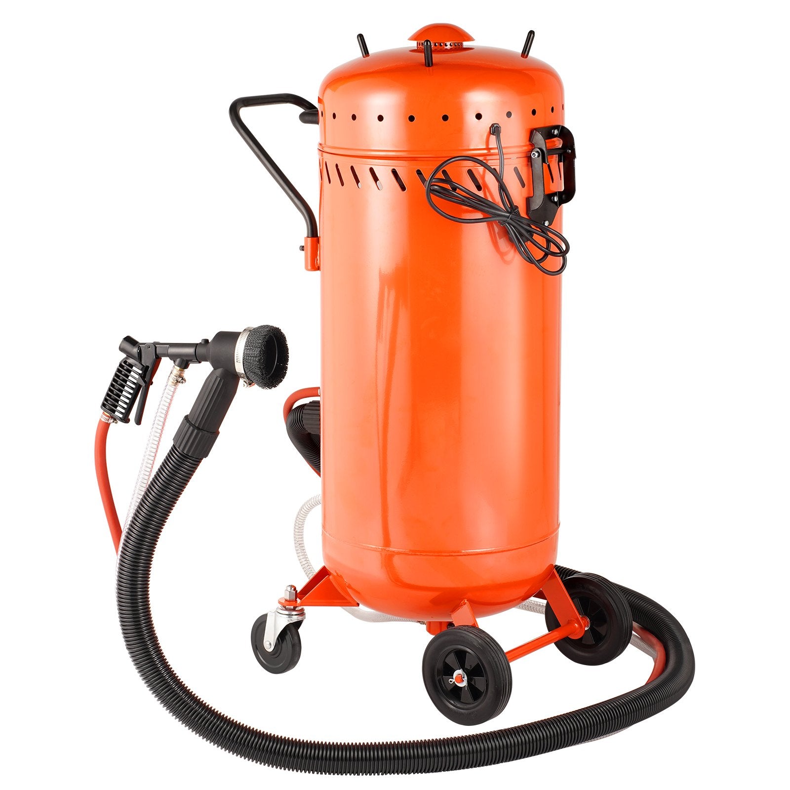 VEVOR 28 Gallon Vacuum Sand Blaster, Dustless Sandblaster with Built-in 1200W Vacuum System for Dust Control and Abrasive Recycle, 60-110 PSI Heavy Duty Abrasive Blasting Machine 9
