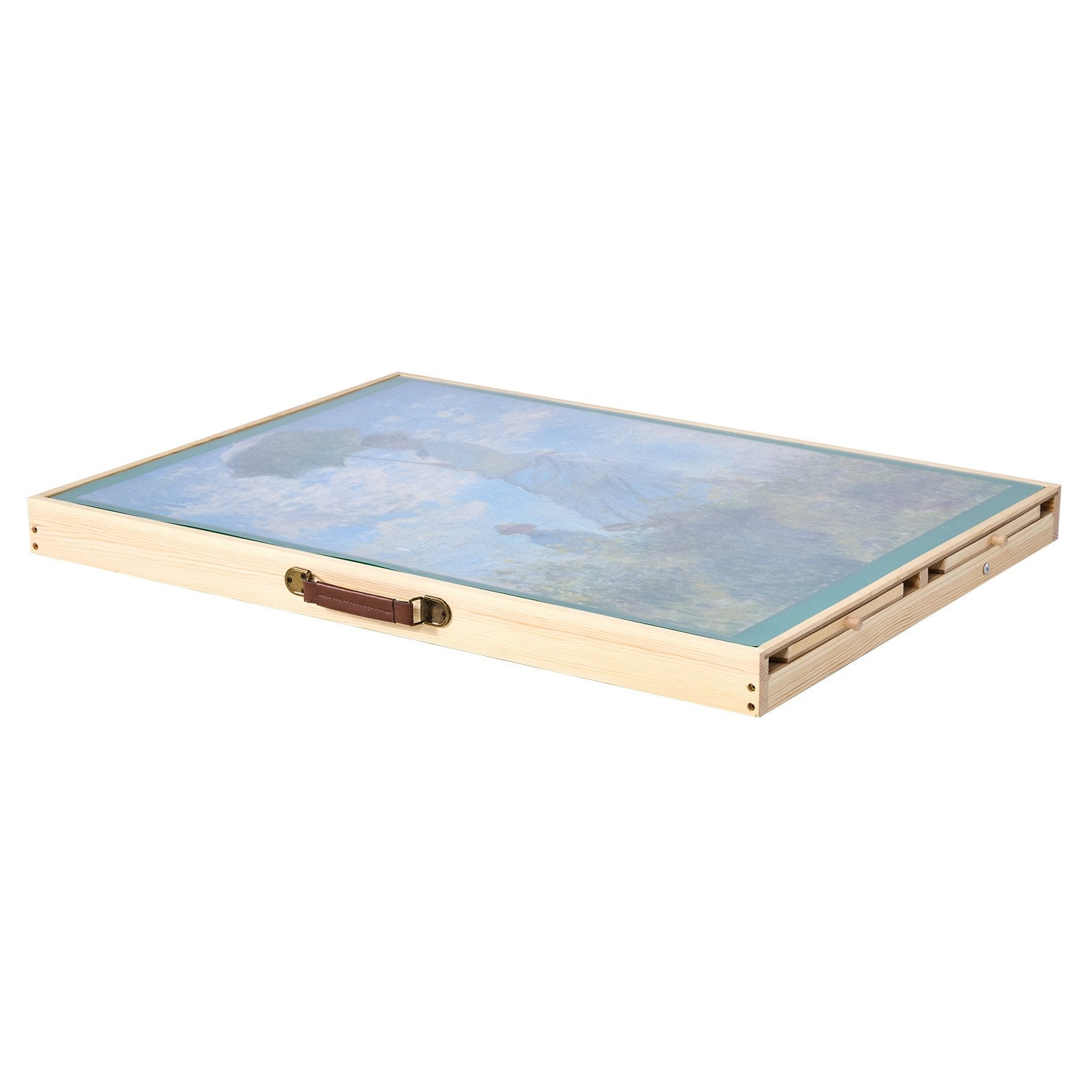 VEVOR 1500 Piece Puzzle Board with Folding Leg Portable Wooden Jigsaw 86x63cm 10