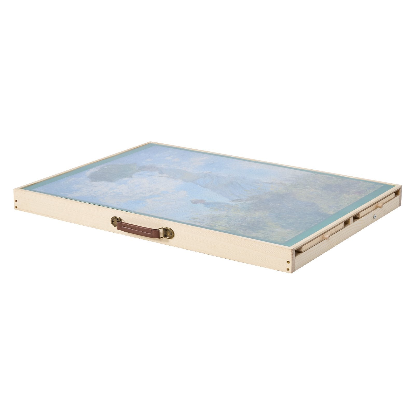 VEVOR 1500 Piece Puzzle Board with Folding Leg Portable Wooden Jigsaw 86x63cm 10