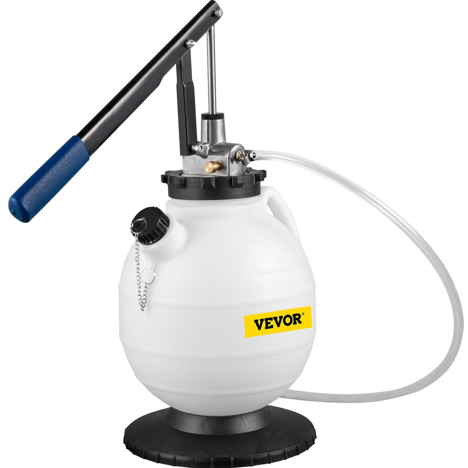 VEVOR Transmission Fluid Pressure Bleeder, 7.5L Large Capacity Transmission Oil Replacement Tool Set with 15 PCS ATF Filler Adapters, Transmission Oil Replacement Kit for Most Cars with Pressure Gauge 10