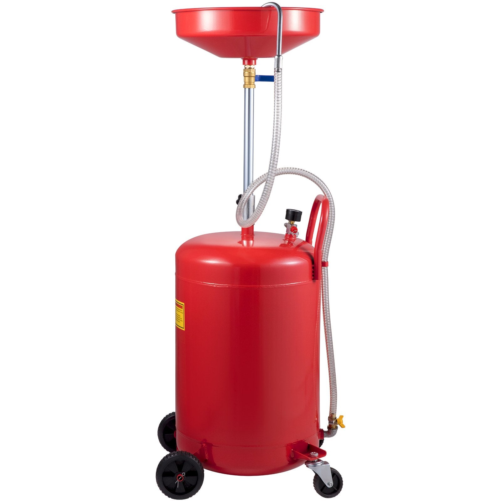 VEVOR Waste Oil Drain Tank Portable Oil Drain 20 Gallon Air Operated Drainer 10