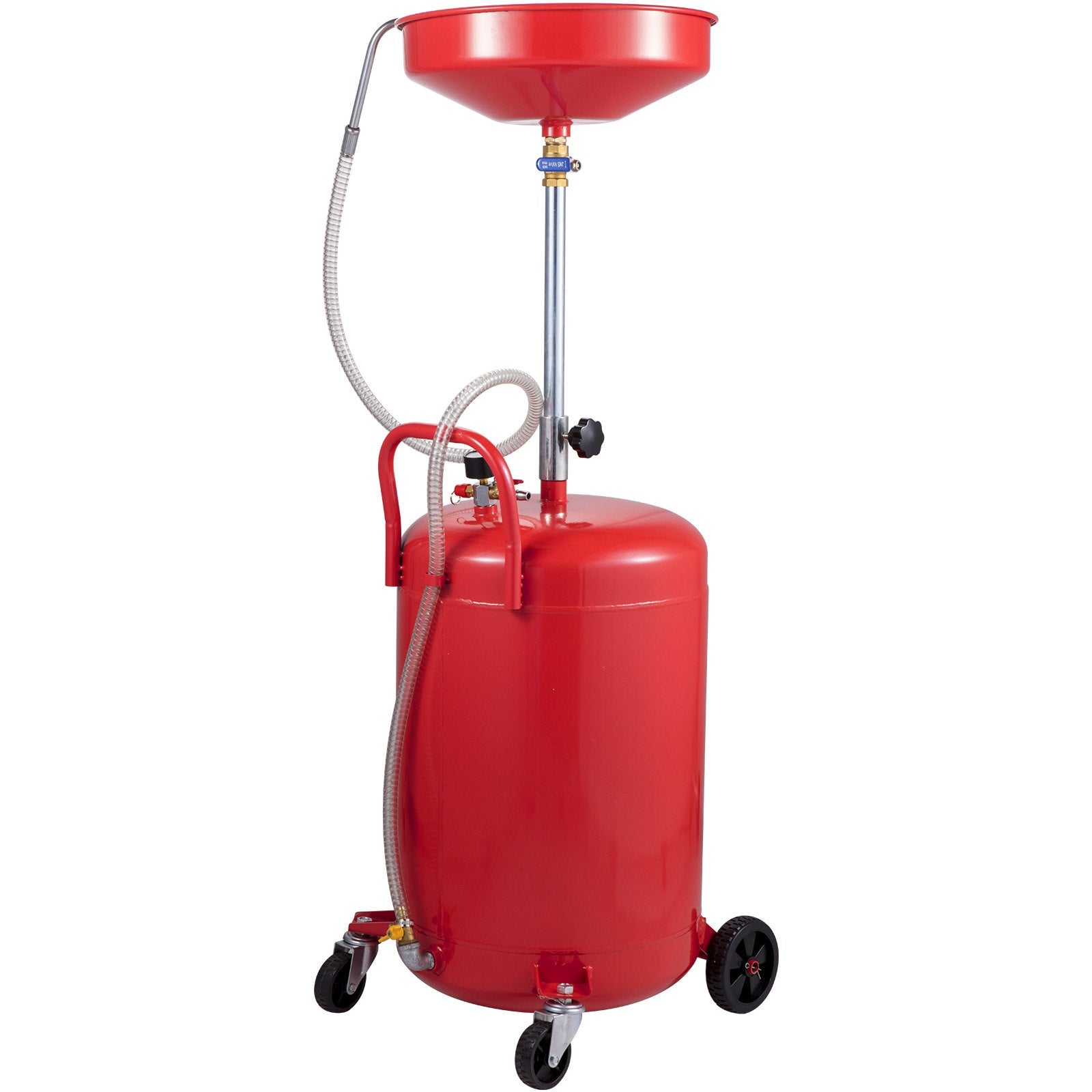 VEVOR Waste Oil Drain Tank Portable Oil Drain 20 Gallon Air Operated Drainer 11