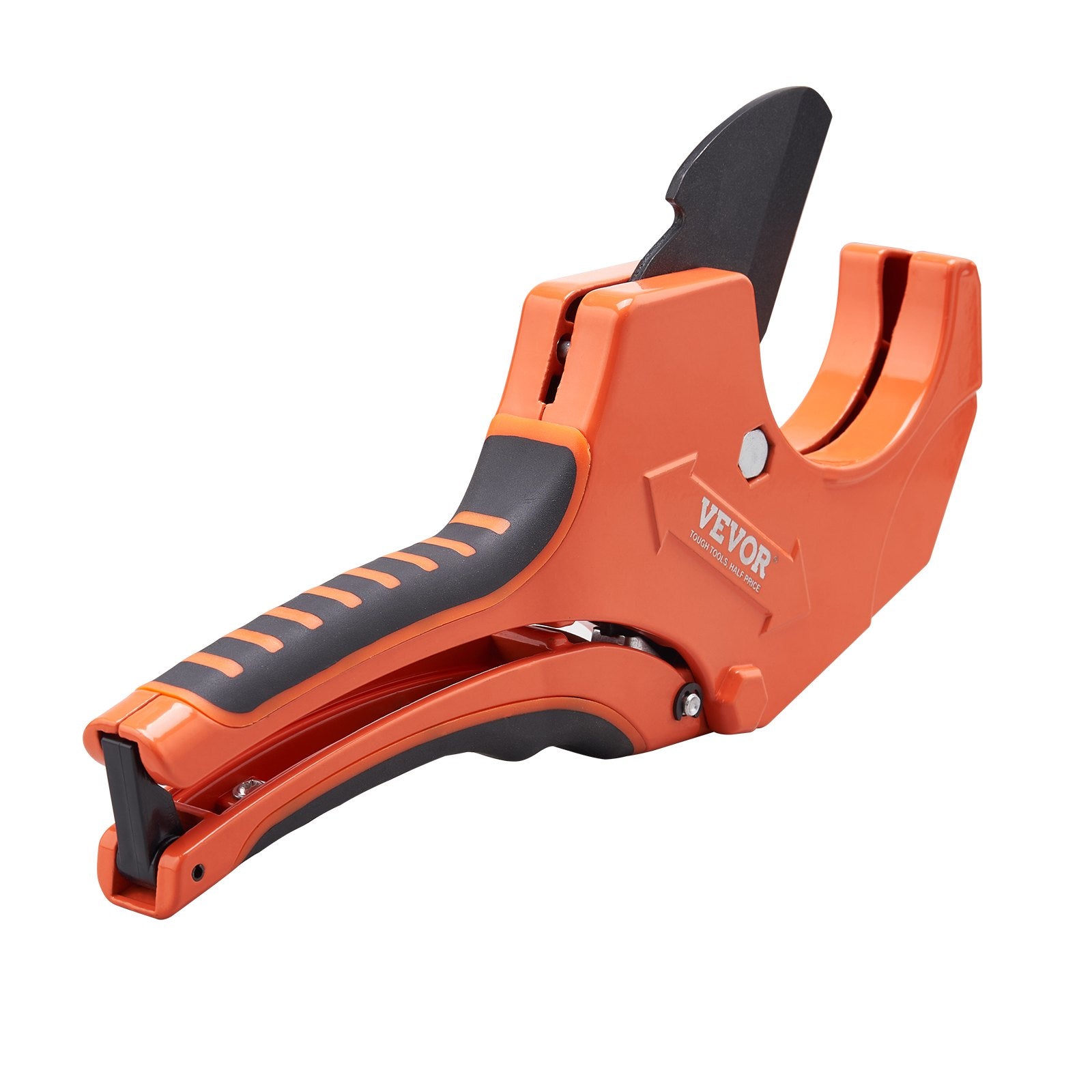 VEVOR PVC Pipe Cutter, 0-2-1/2" O.D. Ratcheting PVC Pipe Cutter, Heavy Duty Tube Cutting Tool with Spare SK5 Blade for PVC, CPVC, PP-R, PEX, PE, Rubber Hoses 9