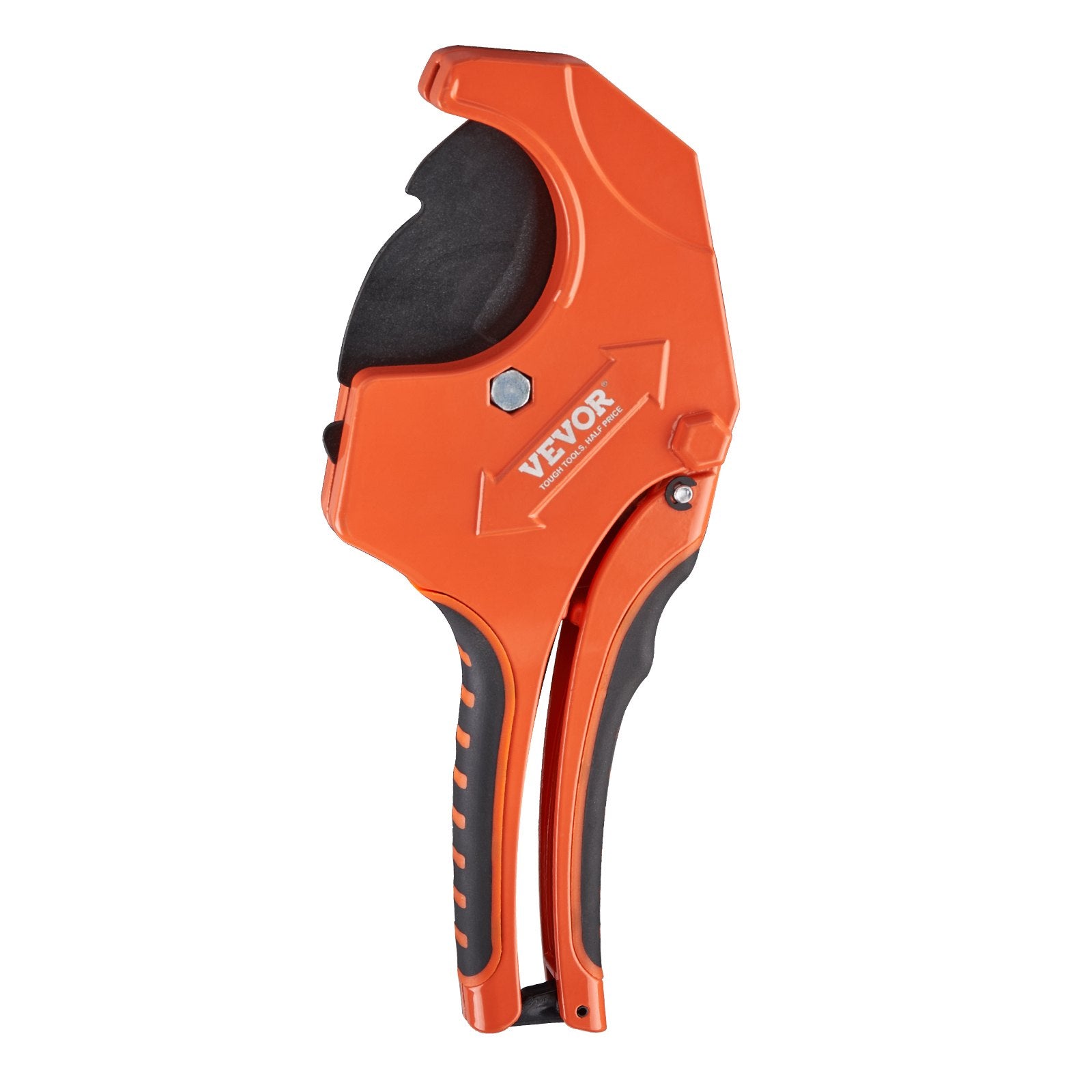 VEVOR PVC Pipe Cutter, 0-2-1/2" O.D. Ratcheting PVC Pipe Cutter, Heavy Duty Tube Cutting Tool with Spare SK5 Blade for PVC, CPVC, PP-R, PEX, PE, Rubber Hoses 10