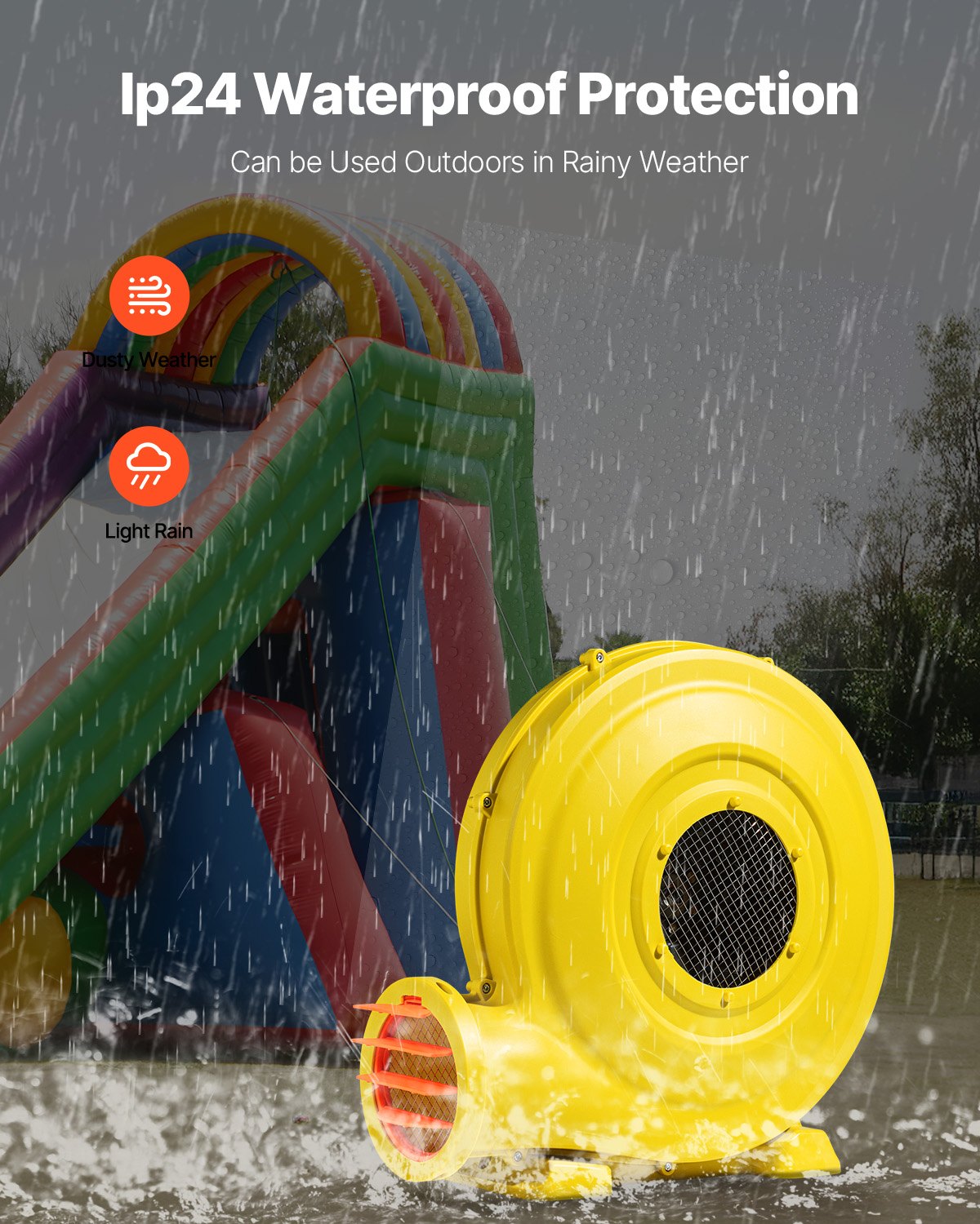 VEVOR Inflatable Bounce House Blower 1.2&1.3HP 950W for Commercial Bounce House 4