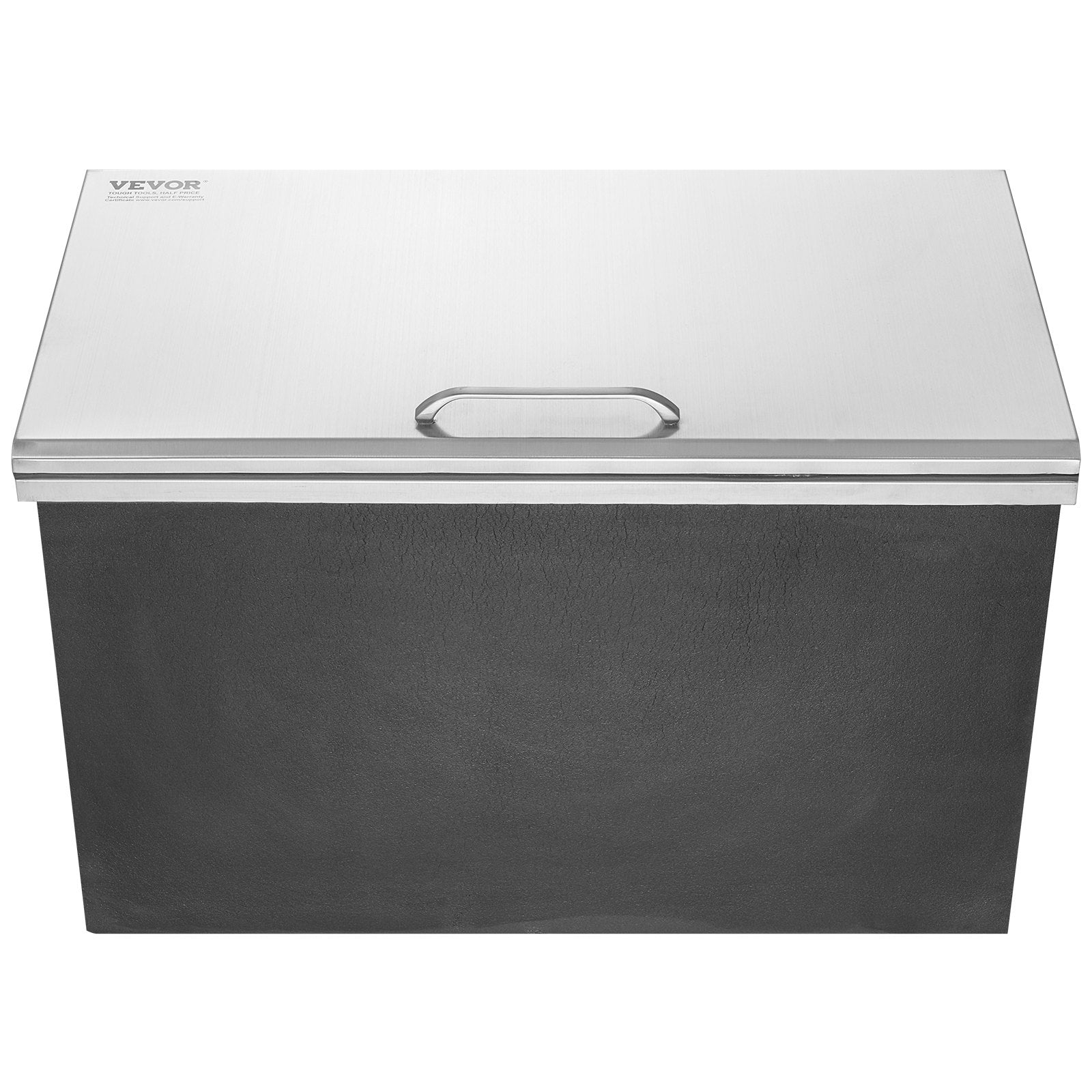VEVOR Drop in Ice Chest, 24"L x 20"W x 15"H Stainless Steel Ice Cooler, Commercial Ice Bin with Hinged Cover, 40 qt Outdoor Kitchen Ice Bar, Drain-pipe and Drain Plug Included, for Cold Wine Beer 9