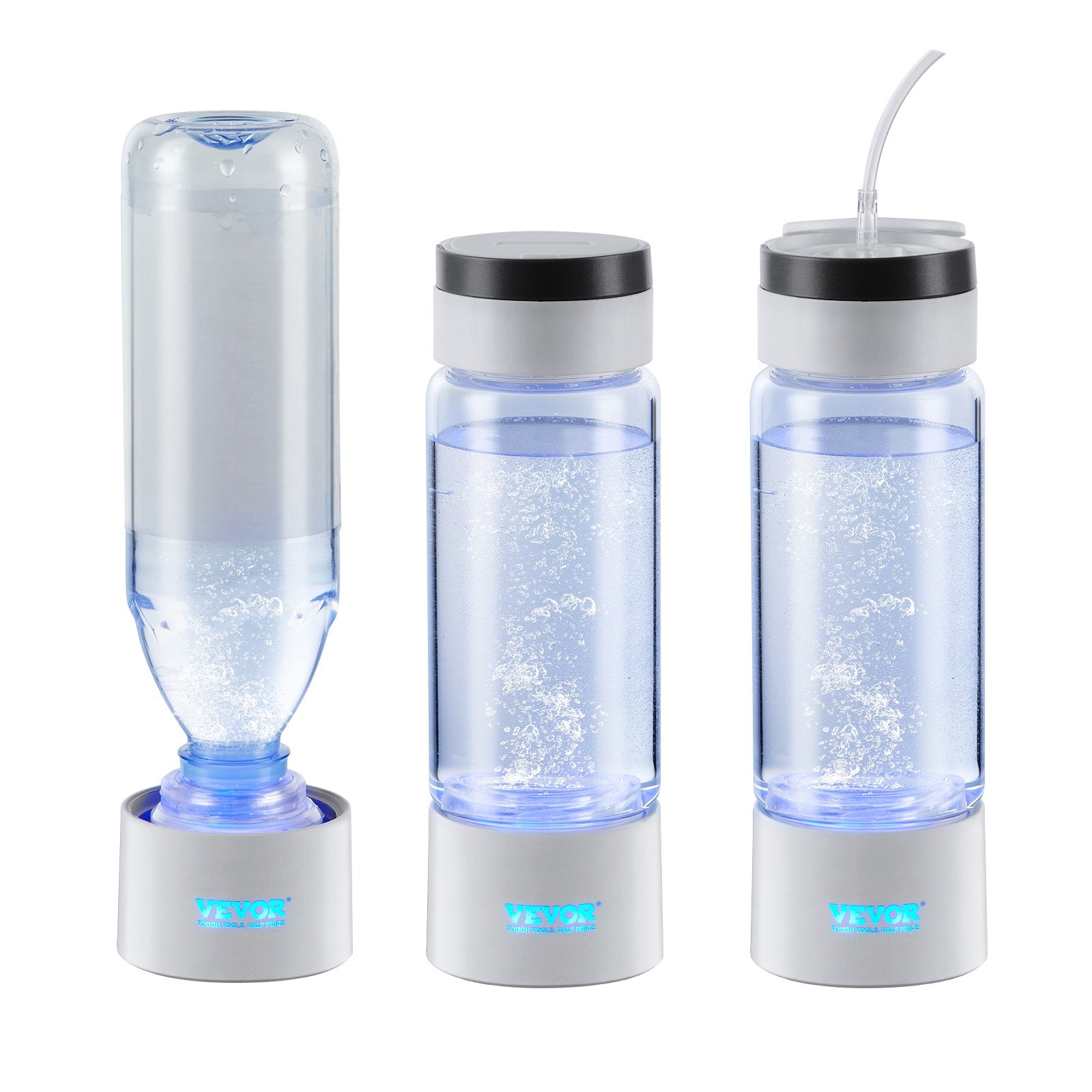 VEVOR Hydrogen Water Bottle Generator, 380 ml / 13.4 oz Capacity Portable Hydrogen Water Maker, SPE Technology Hydrogen Rich Water Ionizer Machine with Nasal Inhalation Tube and Self-Cleaning 9