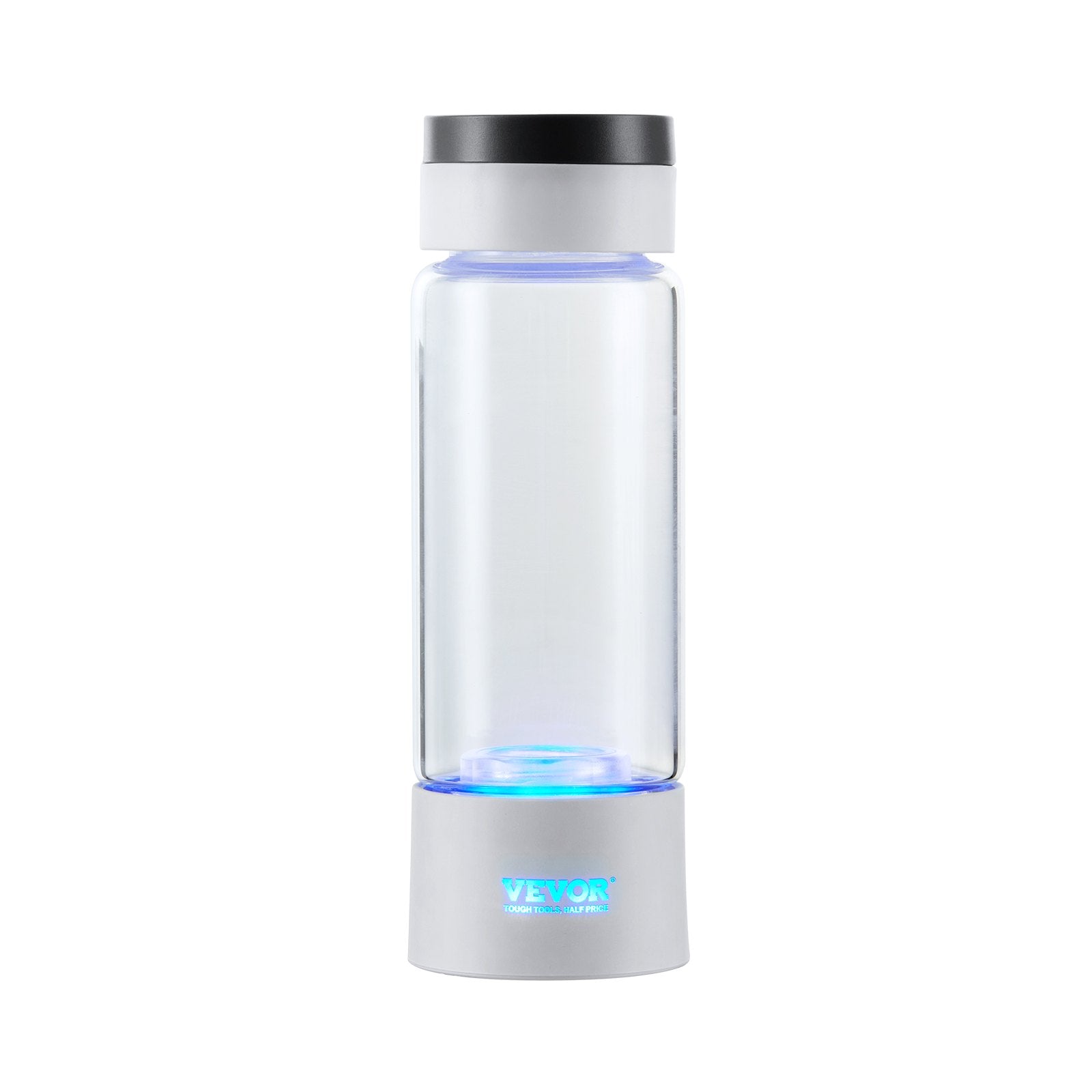 VEVOR Hydrogen Water Bottle Generator, 380 ml / 13.4 oz Capacity Portable Hydrogen Water Maker, SPE Technology Hydrogen Rich Water Ionizer Machine with Nasal Inhalation Tube and Self-Cleaning 10