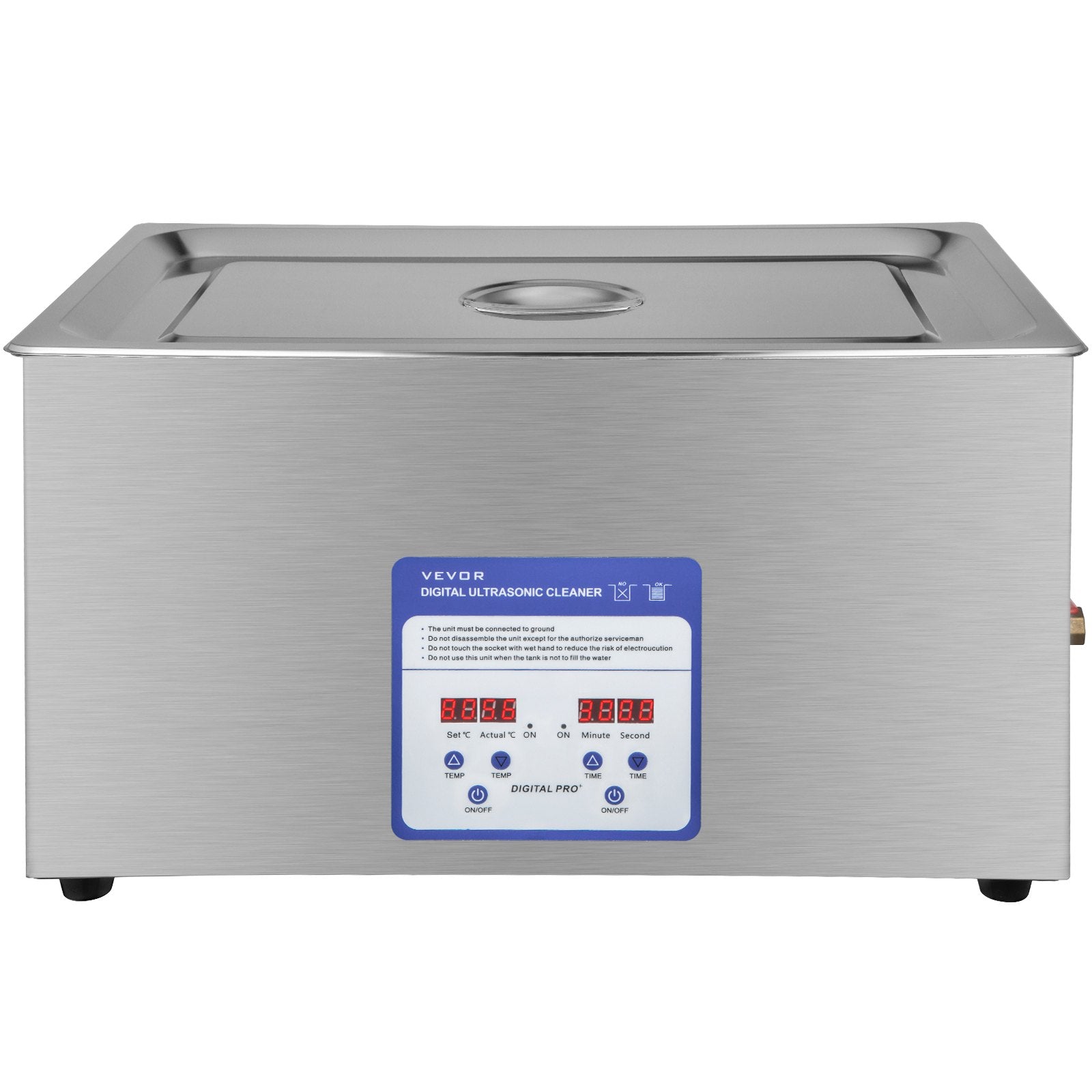 VEVOR Digital Ultrasonic Cleaner 30L Ultrasonic Cleaning Machine 40kHz Sonic Cleaner Machine 316 & 304 Stainless Steel Ultrasonic Cleaner Machine with Heater & Timer for Cleaning Jewelry Glasses Watch 9
