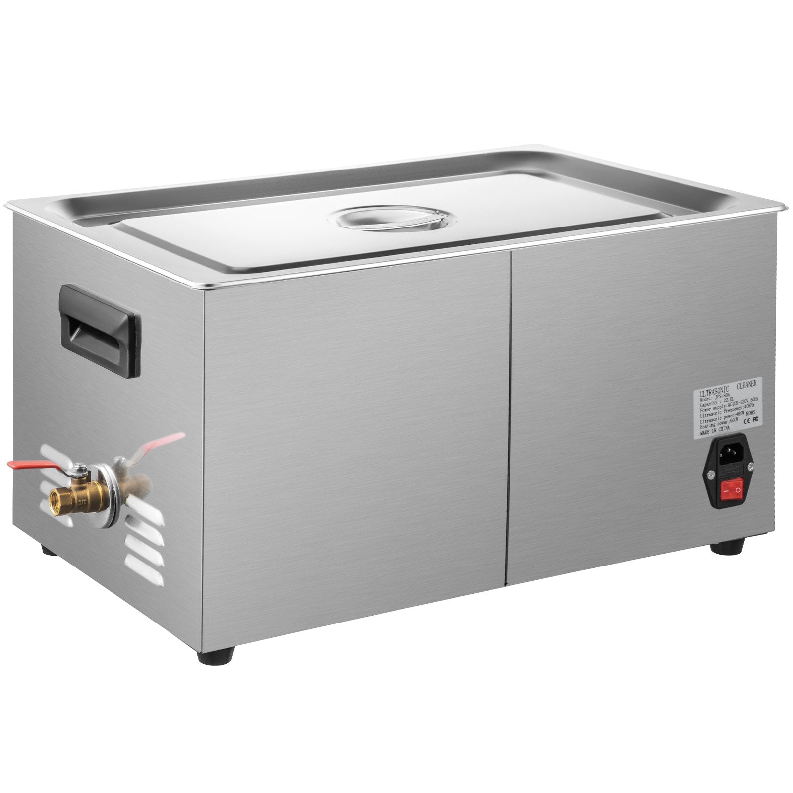 VEVOR Digital Ultrasonic Cleaner 30L Ultrasonic Cleaning Machine 40kHz Sonic Cleaner Machine 316 & 304 Stainless Steel Ultrasonic Cleaner Machine with Heater & Timer for Cleaning Jewelry Glasses Watch 11