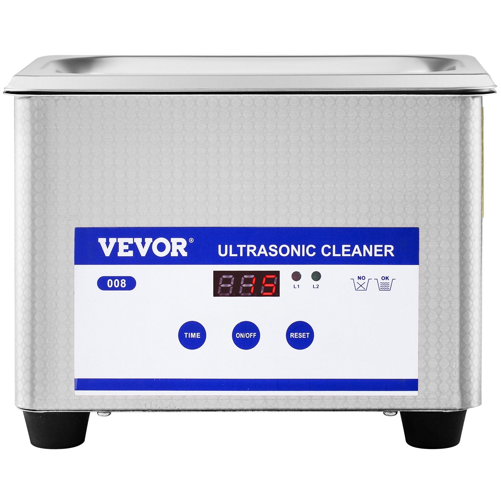 VEVOR 0.8L Professional Ultrasonic Cleaner 304 Stainless Steel Digital Lab Ultrasonic Cleaner with Timer for Jewelry Watch Glasses Circuit Board Dentures Small Parts Dental Instrument (0.8L) 9