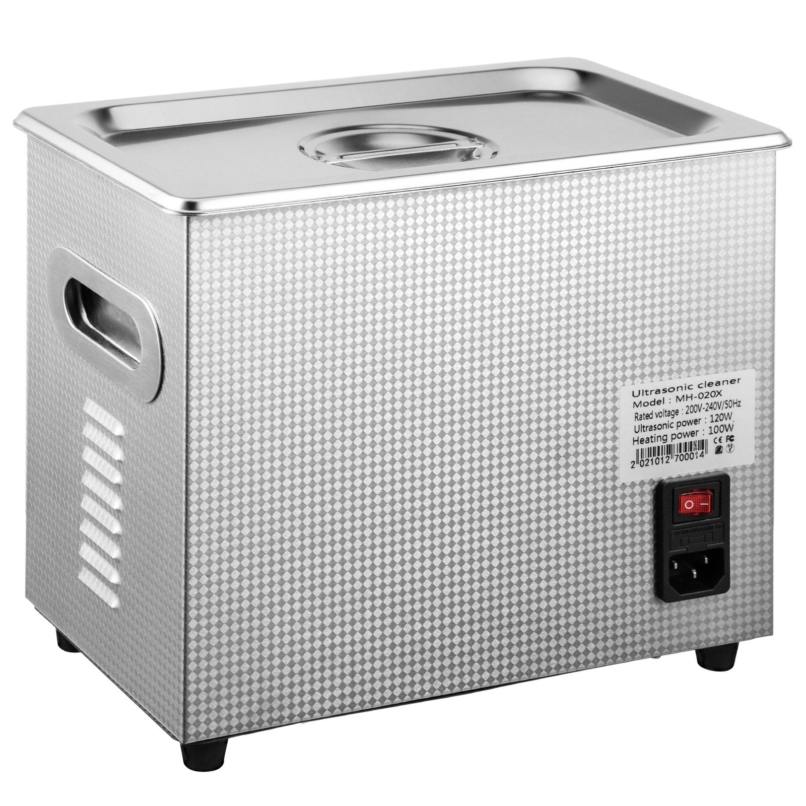 VEVOR Digital Ultrasonic Cleaner 3L Ultrasonic Cleaning Machine 220V 50kHz Sonic Cleaner Machine 304 Stainless Steel Ultrasonic Cleaner Machine with Heater and Timer for Cleaning Jewelry Glasses Watch 11