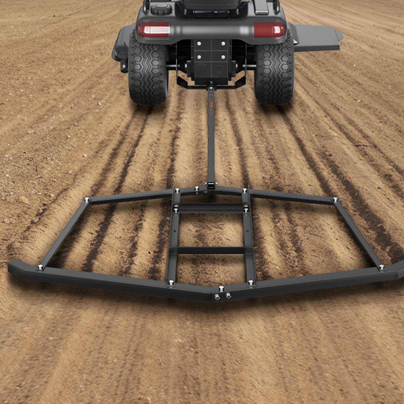 VEVOR Driveway Drag, 76.57" Width Tow Behind Drag Harrow, Q235 Steel Driveway Grader with Adjustable Bars, Support up to 50 lbs, Driveway Tractor Harrow for ATVs, UTVs, Garden Lawn Tractors 8