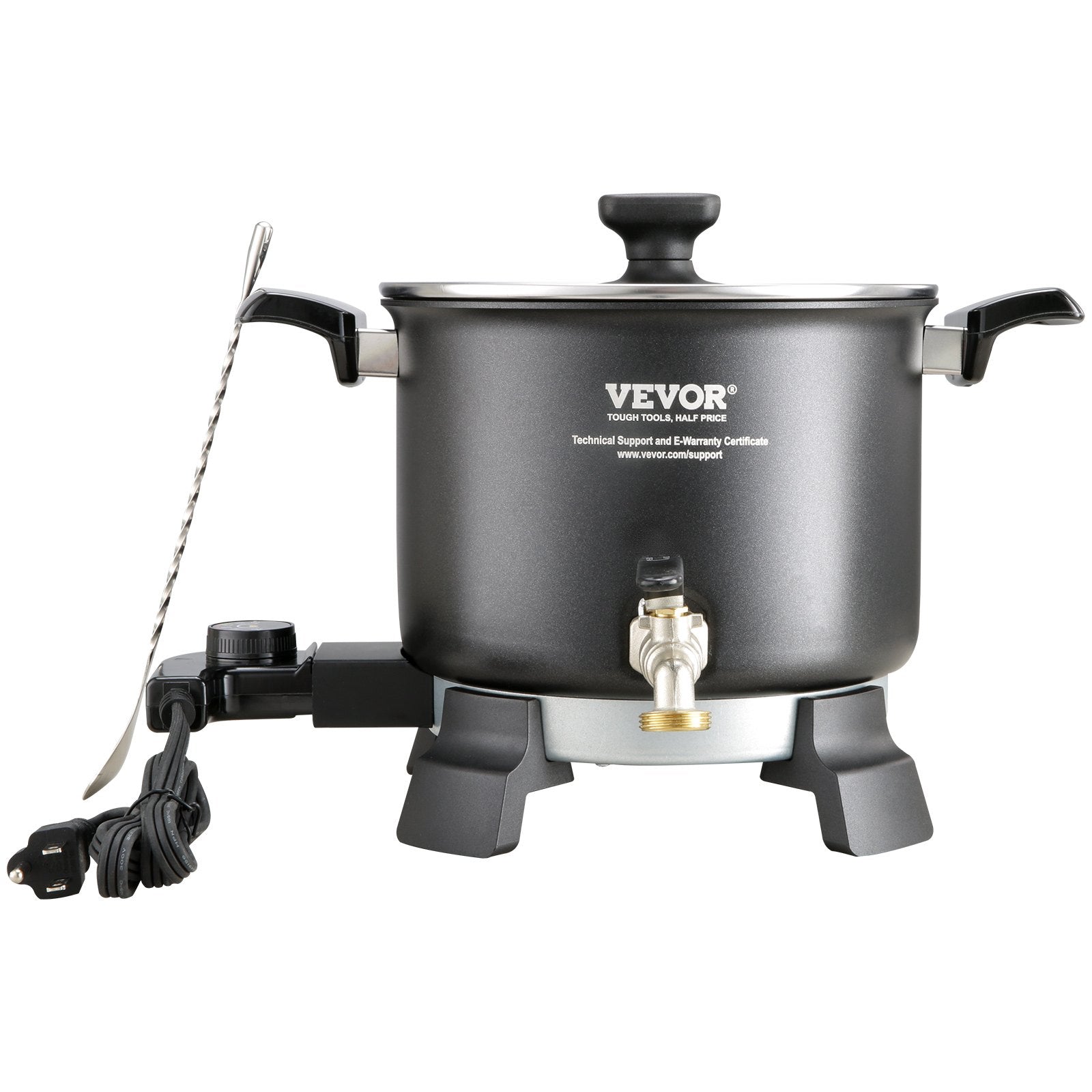 VEVOR Wax Melter for Candle Making, 5 Liter Large Electric Wax Melting Pot Easy Pour Spout, 4-level Temperature Control, Easy Clean for Candle Soap Cream Beauty Bulk Production Business or Home 9