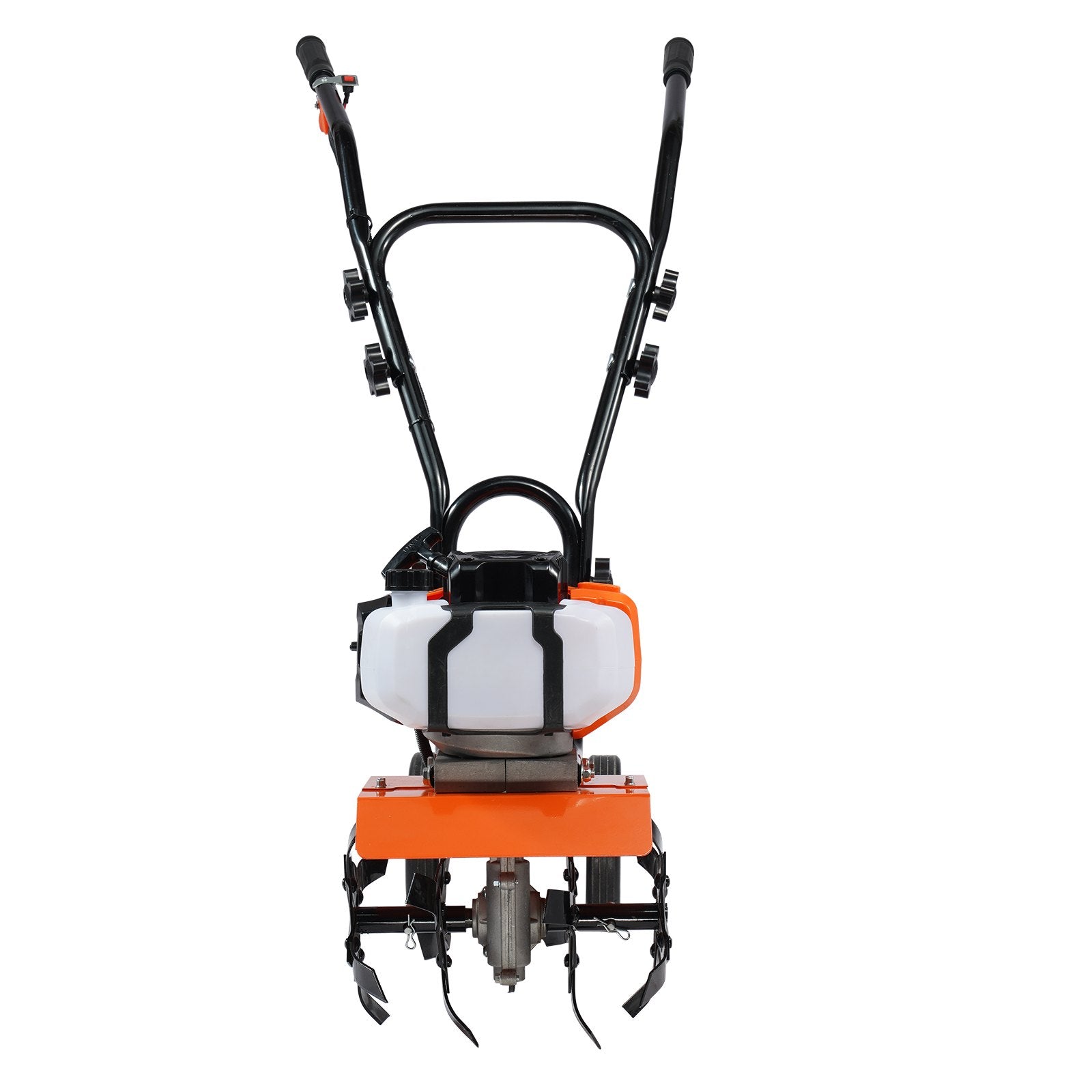 VEVOR Tiller Cultivator Gas Powered, 43CC 2-Stroke Garden Cultivator, Tiller with 4 Steel Adjustable Front Tines for Lawn, Garden and Field Soil Cultivation 10