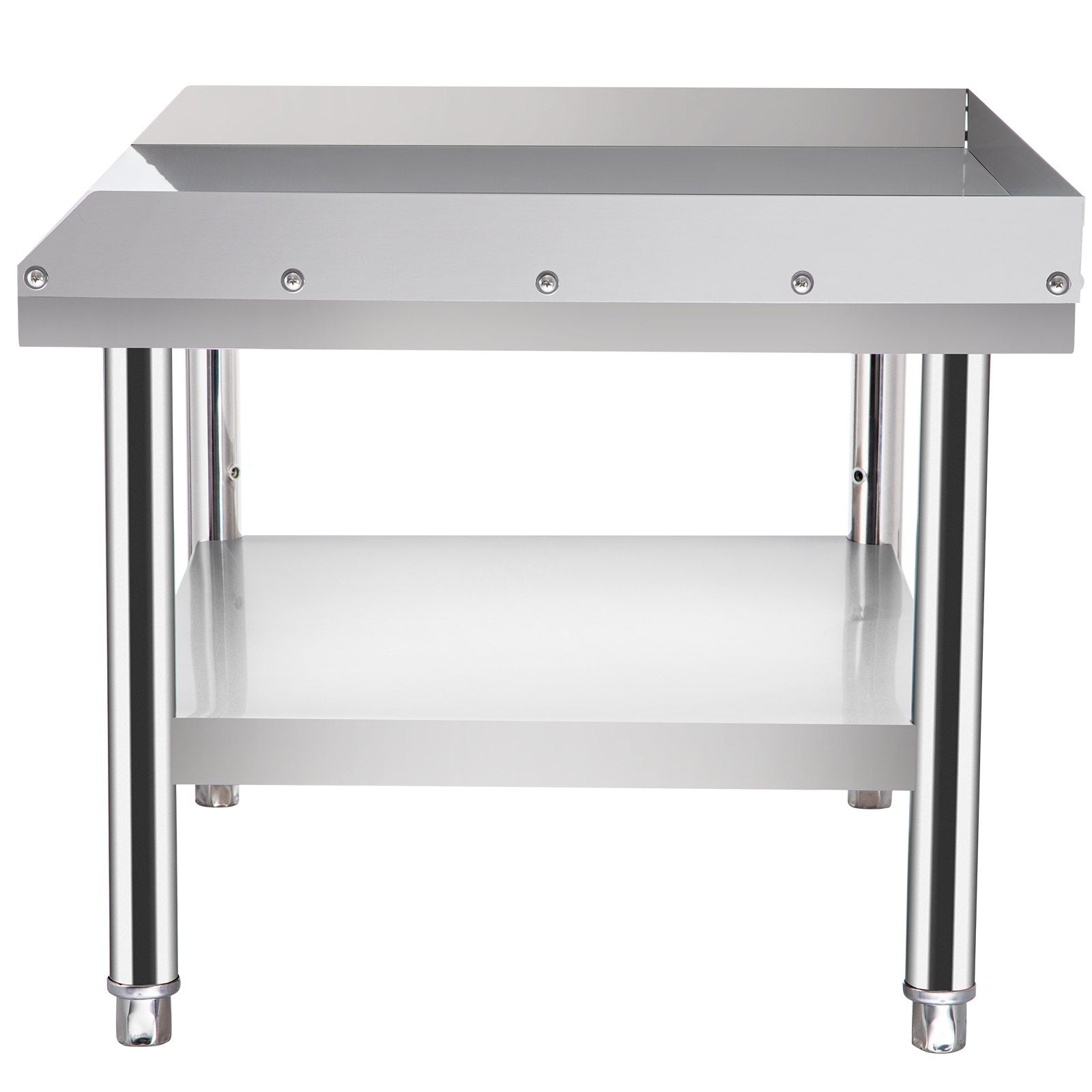VEVOR Stainless Steel Equipment Grill Stand, 152x76x61 cm Stainless Table, Grill Stand Table with Adjustable Storage Undershelf, Equipment Stand Grill Table for Hotel, Home, Restaurant Kitchen 11
