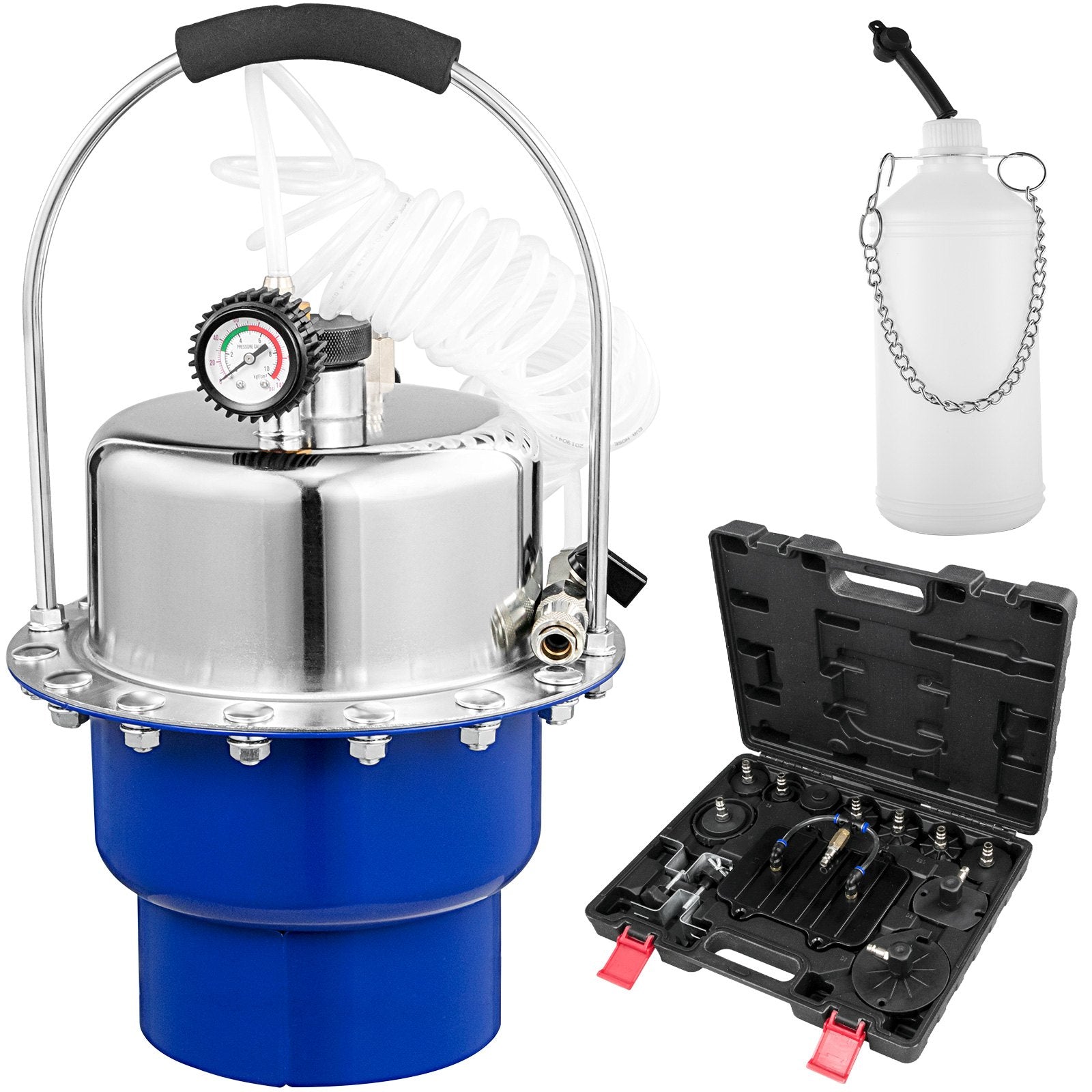 Vevor Pneumatic Air Pressure Bleeder Brake Bleeder and Clutch Bleeder Valve System Kit 10