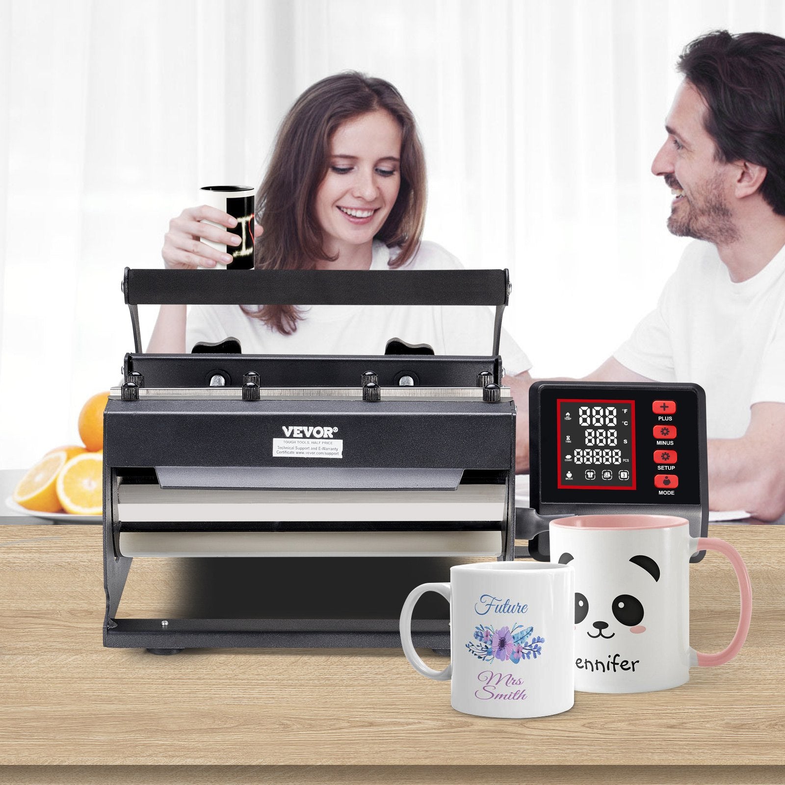 VEVOR Tumbler Heat Press Machine 11-30oz Mug Press Sublimation Tumblers Black 7