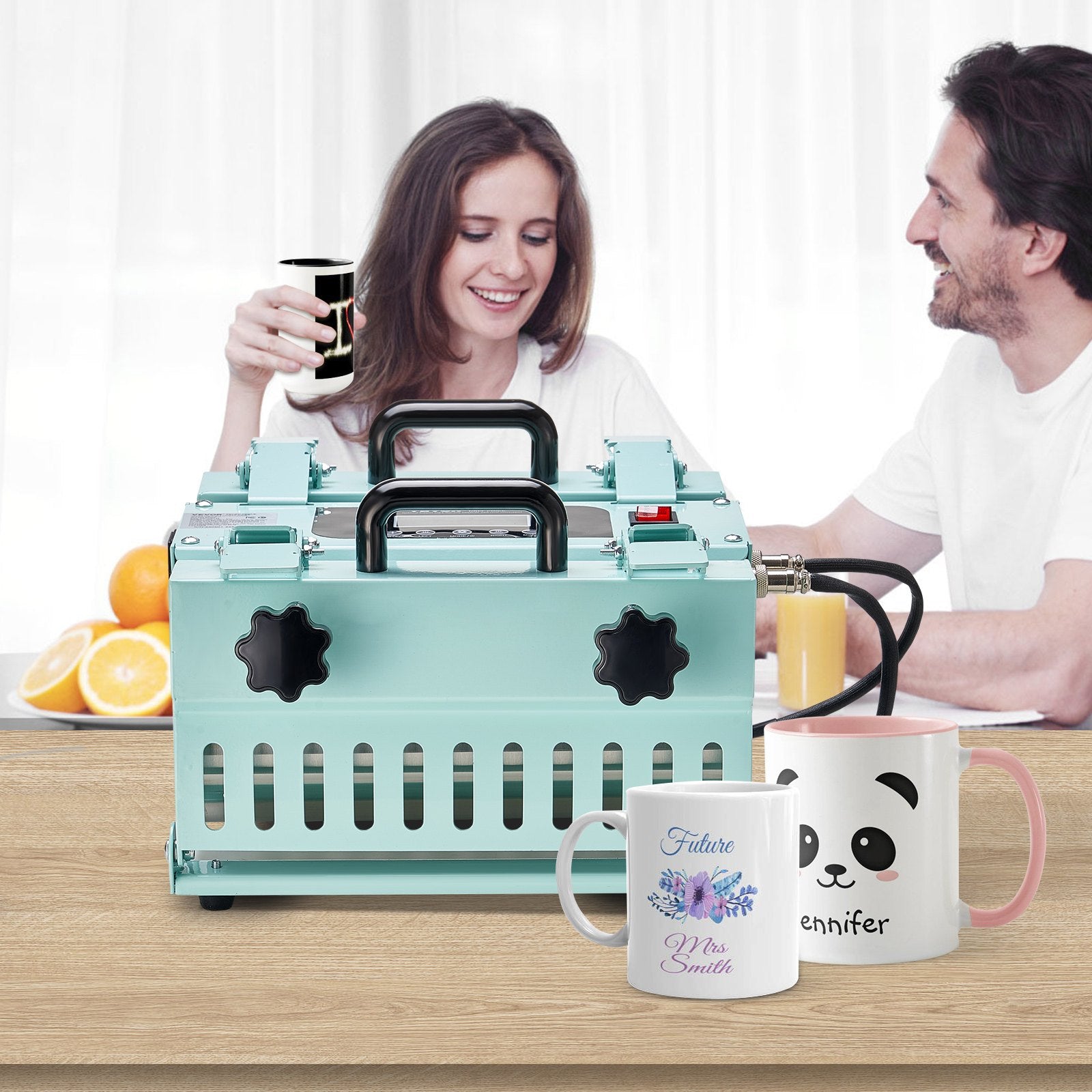 VEVOR Tumbler Heat Press Machine 2 Station Heaters 11-30oz Mug Press Sublimation 8