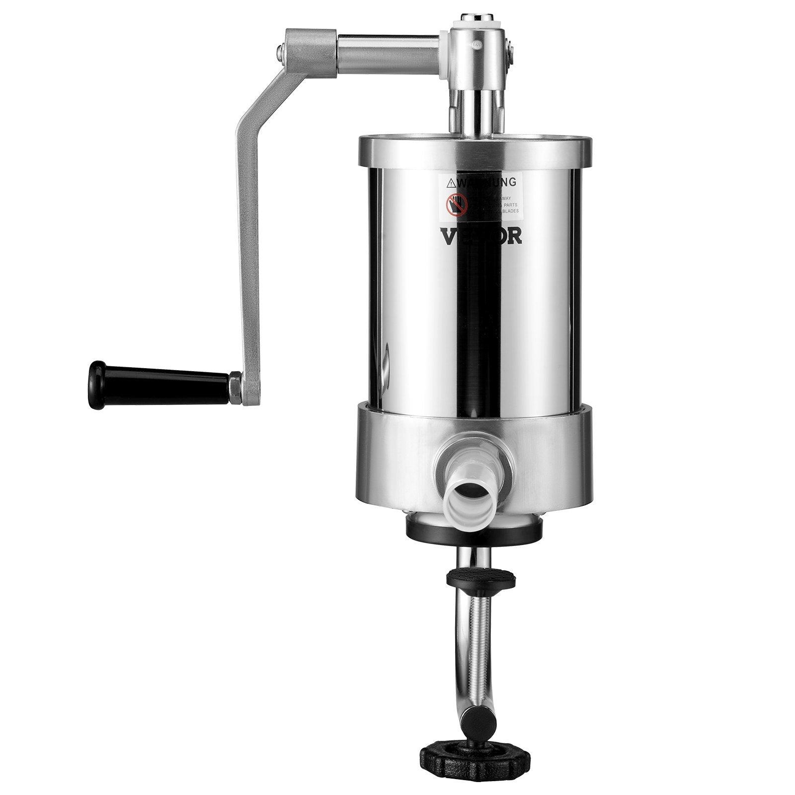 VEVOR Sausage Stuffer 2.5LBS/1.5L Capacity Homemade Sausage Maker Stainless Steel 9