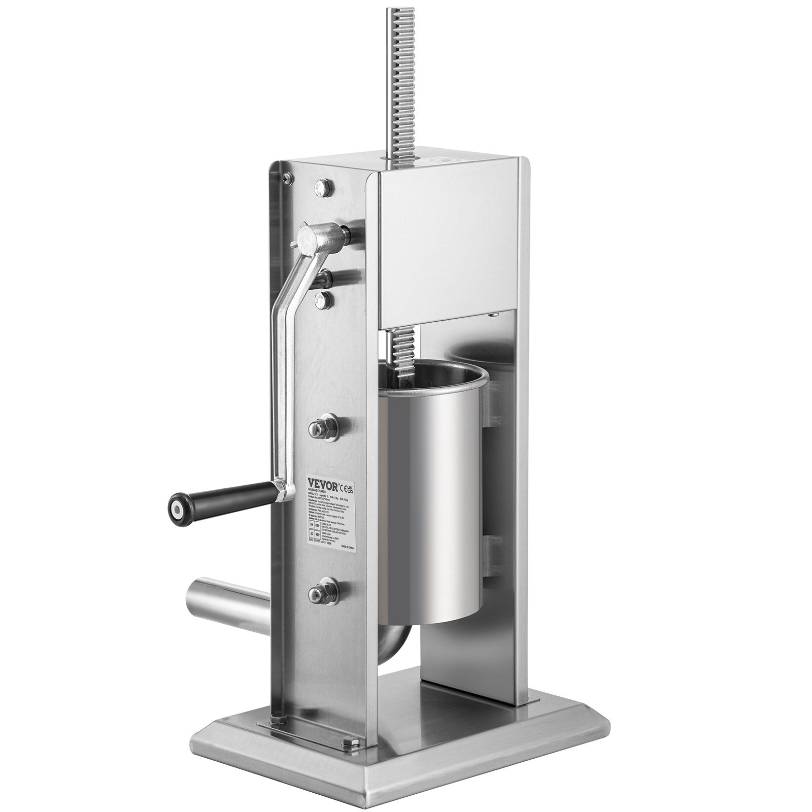 VEVOR Sausage Stuffer 5LBS/3L Capacity Homemade Sausage Maker Stainless Steel 8