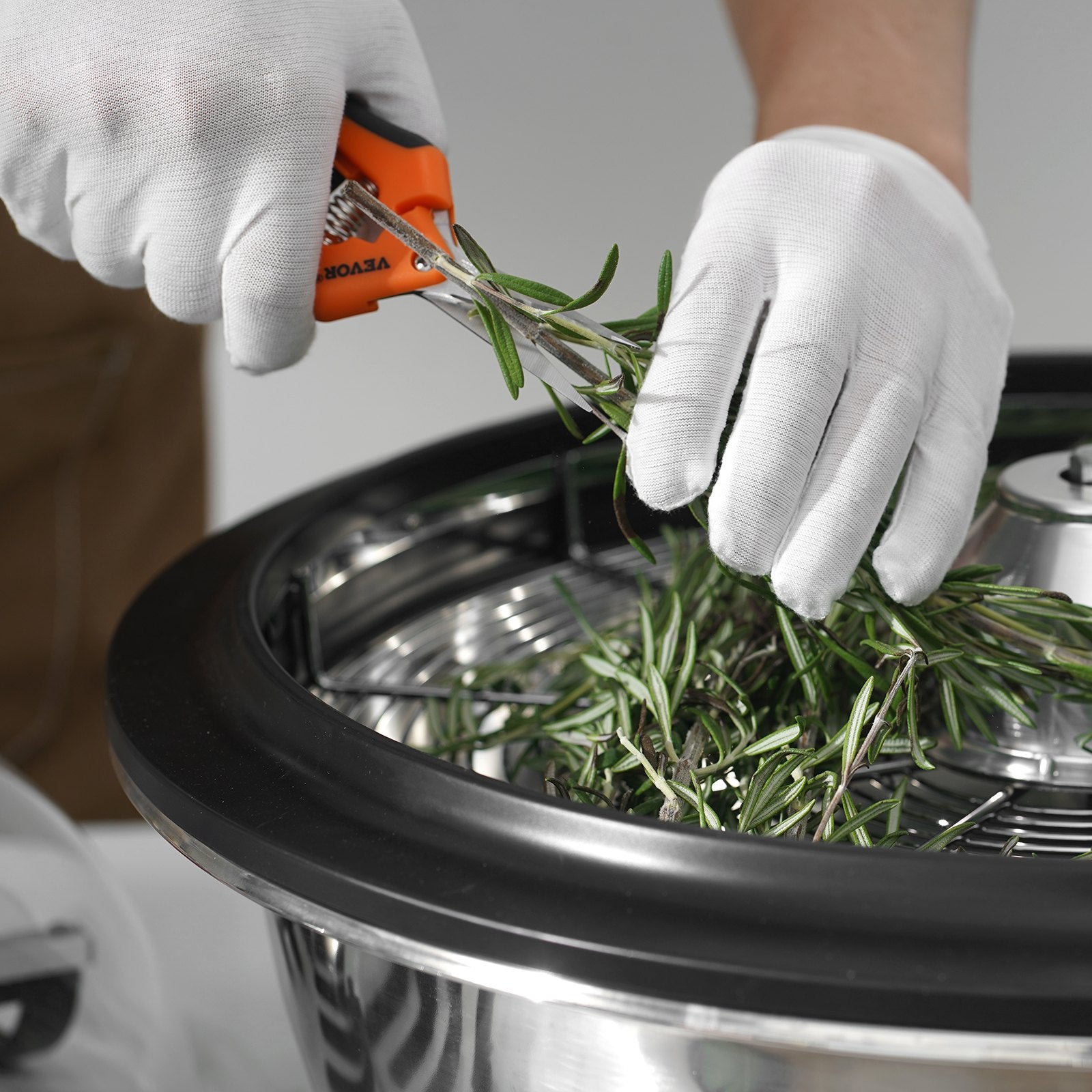 VEVOR Leaf Bowl Trimmer 19'' Manual Bud Trimmer with Stainless-Steel Blades 8