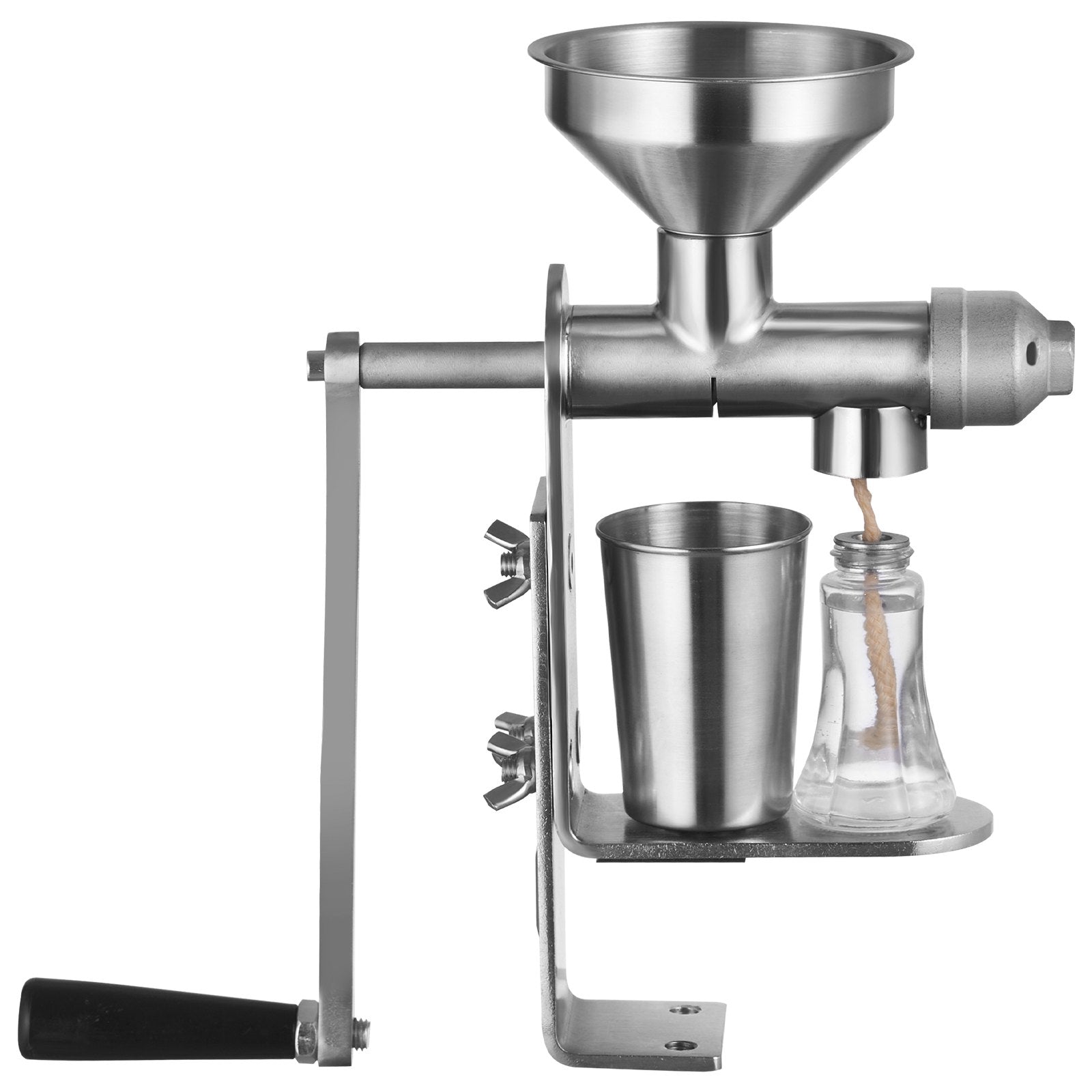 VEVOR Manual Oil Press Machine, Stainless Steel Oil Extractor Machine, Detachable Oil Presser for Effortless Cleaning, Household Oil Expeller for Pressing Peanuts, Sesame Seeds, Rapeseed, Tea Seeds 10