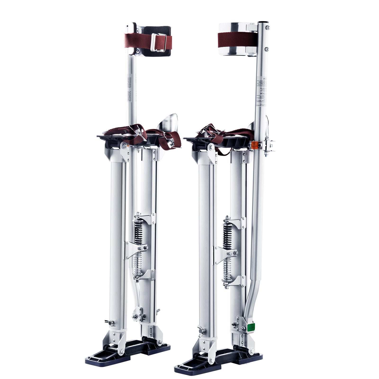 VEVOR Drywall Stilts, 24''-40'' Adjustable Aluminum Tool Stilts with Protective Knee Pads, Durable and Non-Slip Work Stilts for Sheetrock Painting, Walking, Taping, Silver 9