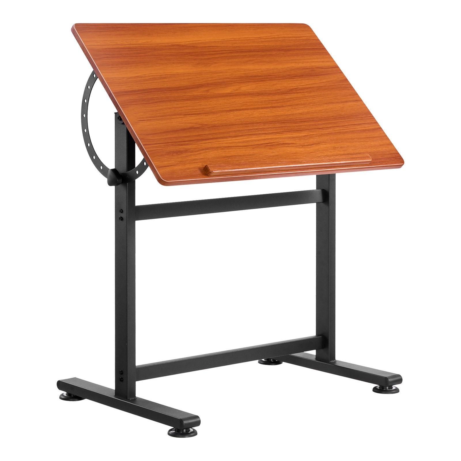 VEVOR Drafting Table Adjustable 0°–90° Tilt Wooden Drawing Desk with H-Frame 8