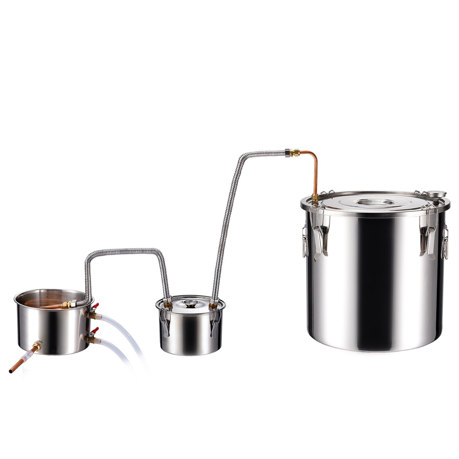VEVOR Moonshine Still Water Alcohol Distiller 8Gal w/Thumper Keg & 8W Water Pump 11