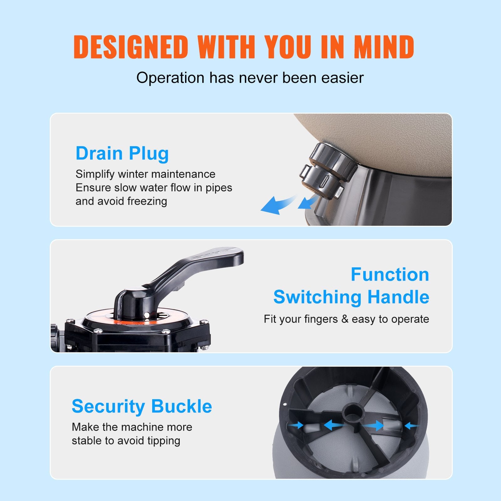 VEVOR Sand Filter, 16-inch, 406.4mm 5