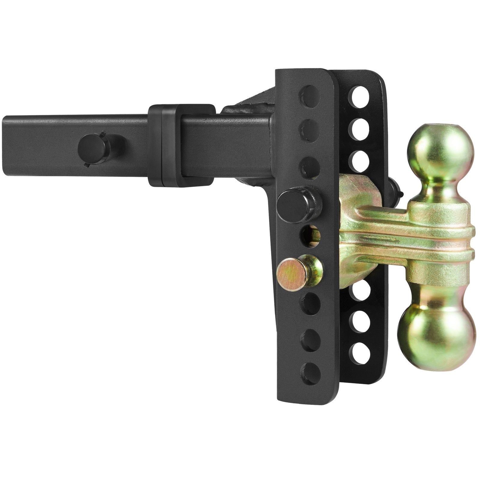 VEVOR Adjustable Trailer Hitch, 152.4 mm Drop & 114.3 mm Rise Hitch Ball Mount with 50.8 mm Receiver, Solid Tube, 6350 kg GTW, 50.8 mm and 58.7 mm 45# Steel Tow Balls with Key Lock for Truck Towing 10