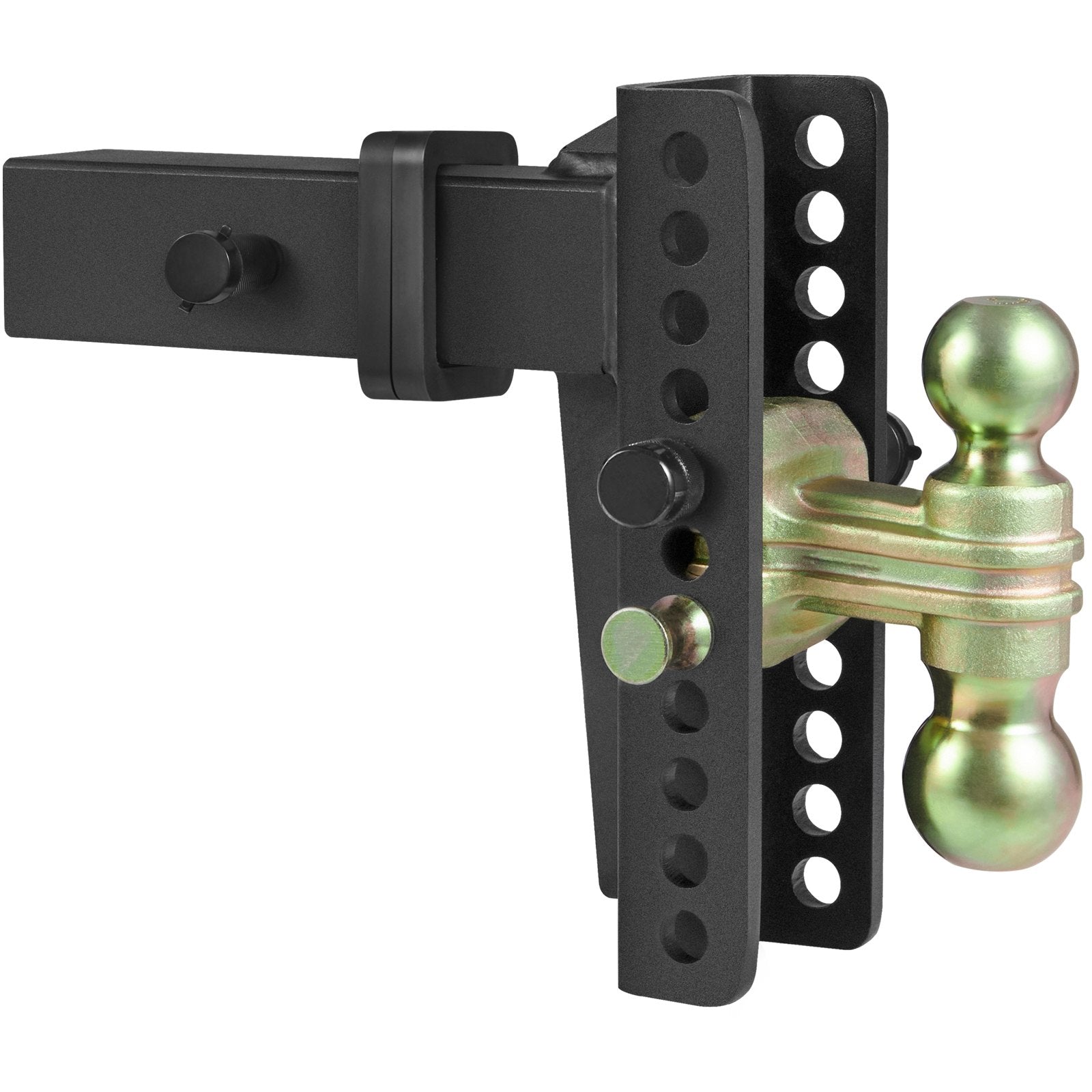 VEVOR Adjustable Trailer Hitch, 203.2 mm Drop & 165.1 mm Rise Hitch Ball Mount with 63.5 mm Receiver, Solid Tube, 6577 kg GTW, 50.8 mm & 58.7 mm 45# Steel Tow Balls with Key Lock for Truck Towing 10