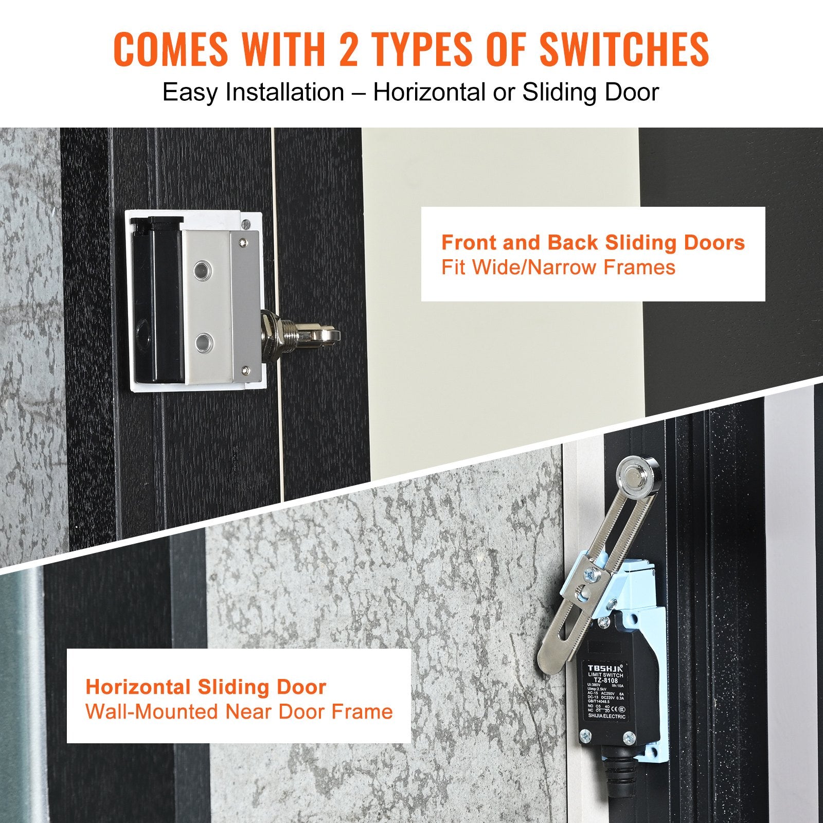 VEVOR 0.9m Commercial Indoor Air Curtain Super Power 2 Speeds 2038m³/h, UL Certified Wall Mounted Air Curtains for Doors, Indoor Over Door Fan with Heavy Duty Limit Switch, Easy-Install Unheated 5