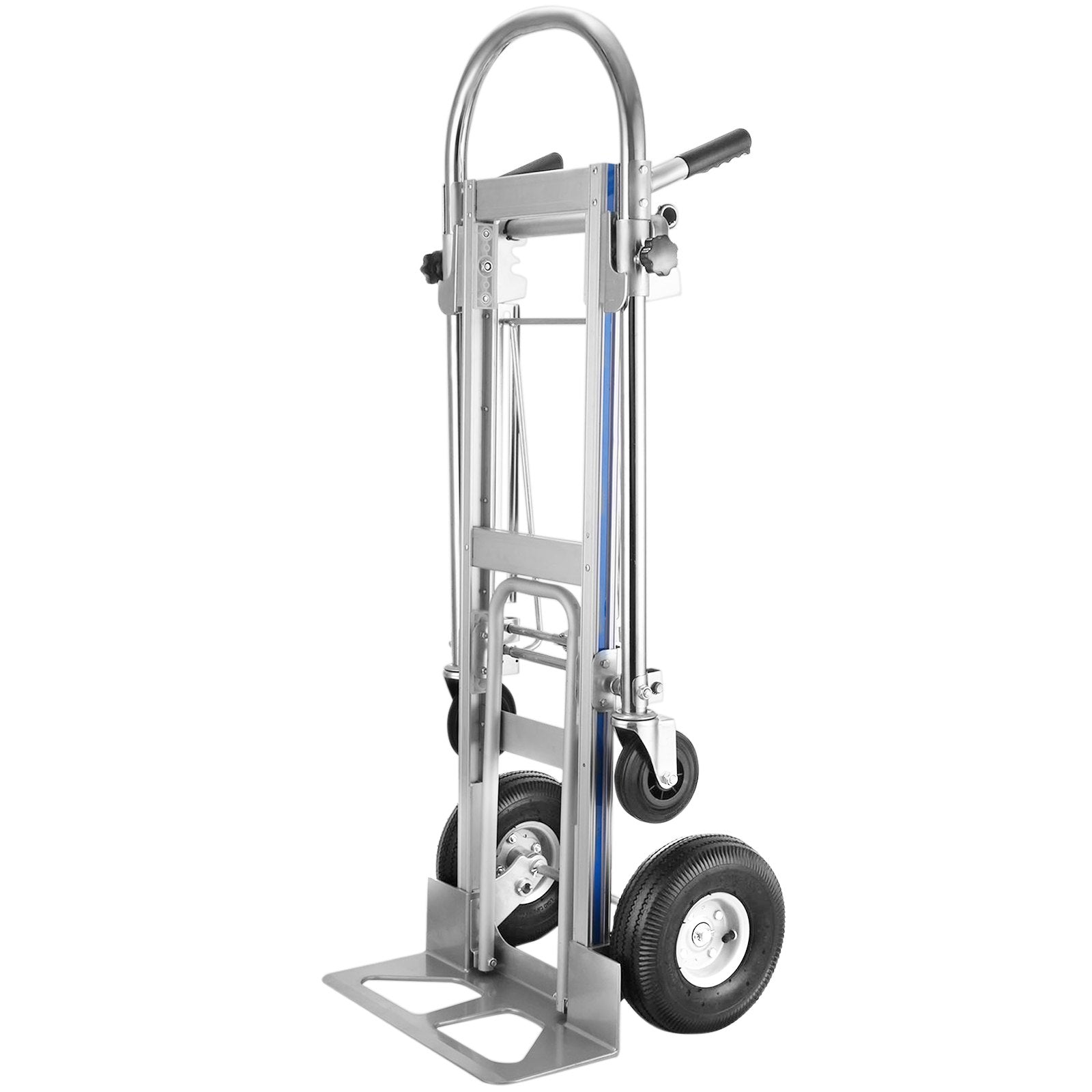 VEVOR Aluminum Hand Truck 3 in 1 Folding Hand Truck Convertible Hand Truck and Dolly 9