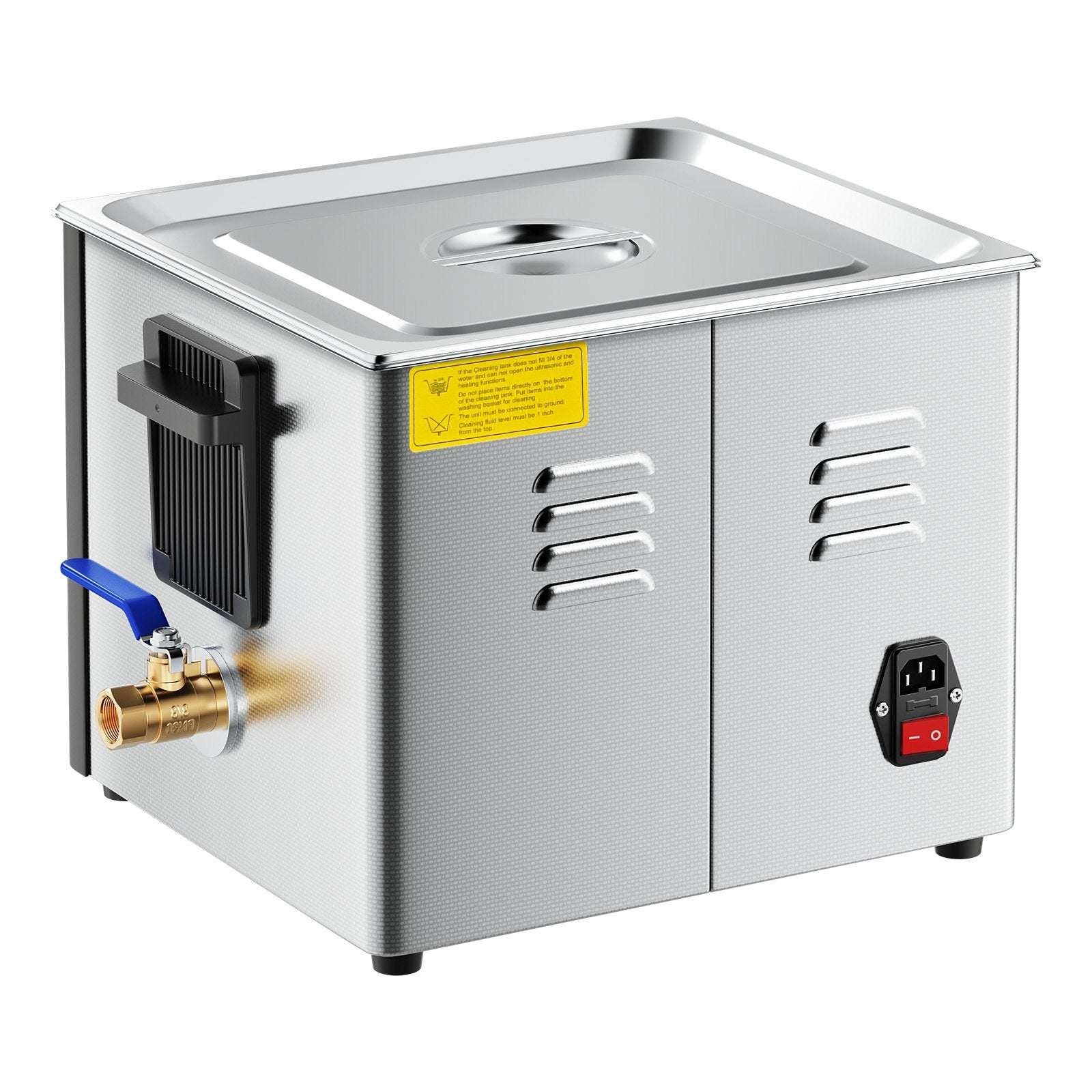 VEVOR 15L Ultrasonic Cleaner, Professional Ultrasonic Cleaner Machine with Cleaning Basket & Digital Display, 240W Stainless Steel 40kHz Industrial Cleaning Machine for Parts, Carburetors, Instruments 10