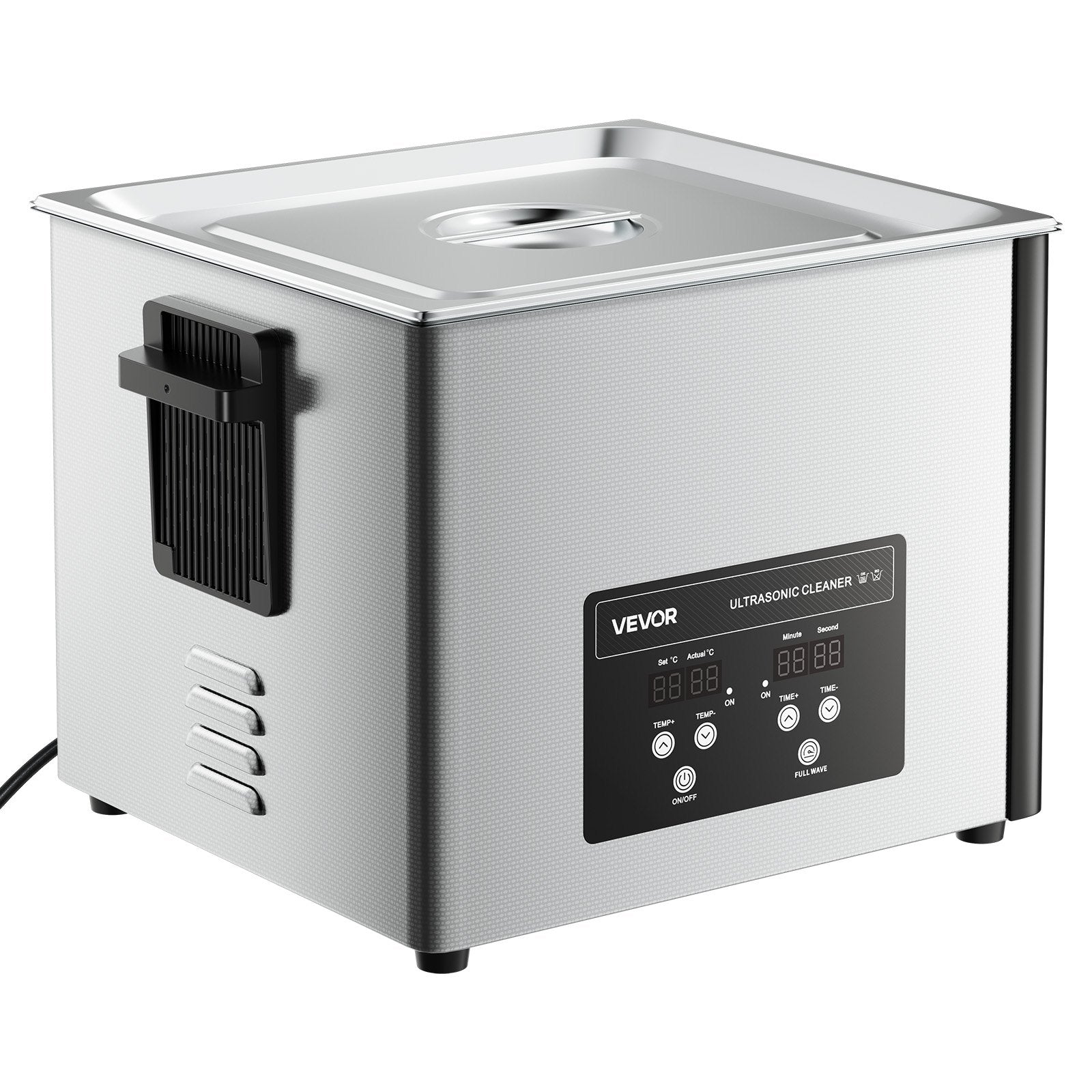 VEVOR 15L Ultrasonic Cleaner, Professional Ultrasonic Cleaner Machine with Cleaning Basket & Digital Display, 240W Stainless Steel 40kHz Industrial Cleaning Machine for Parts, Carburetors, Instruments 11