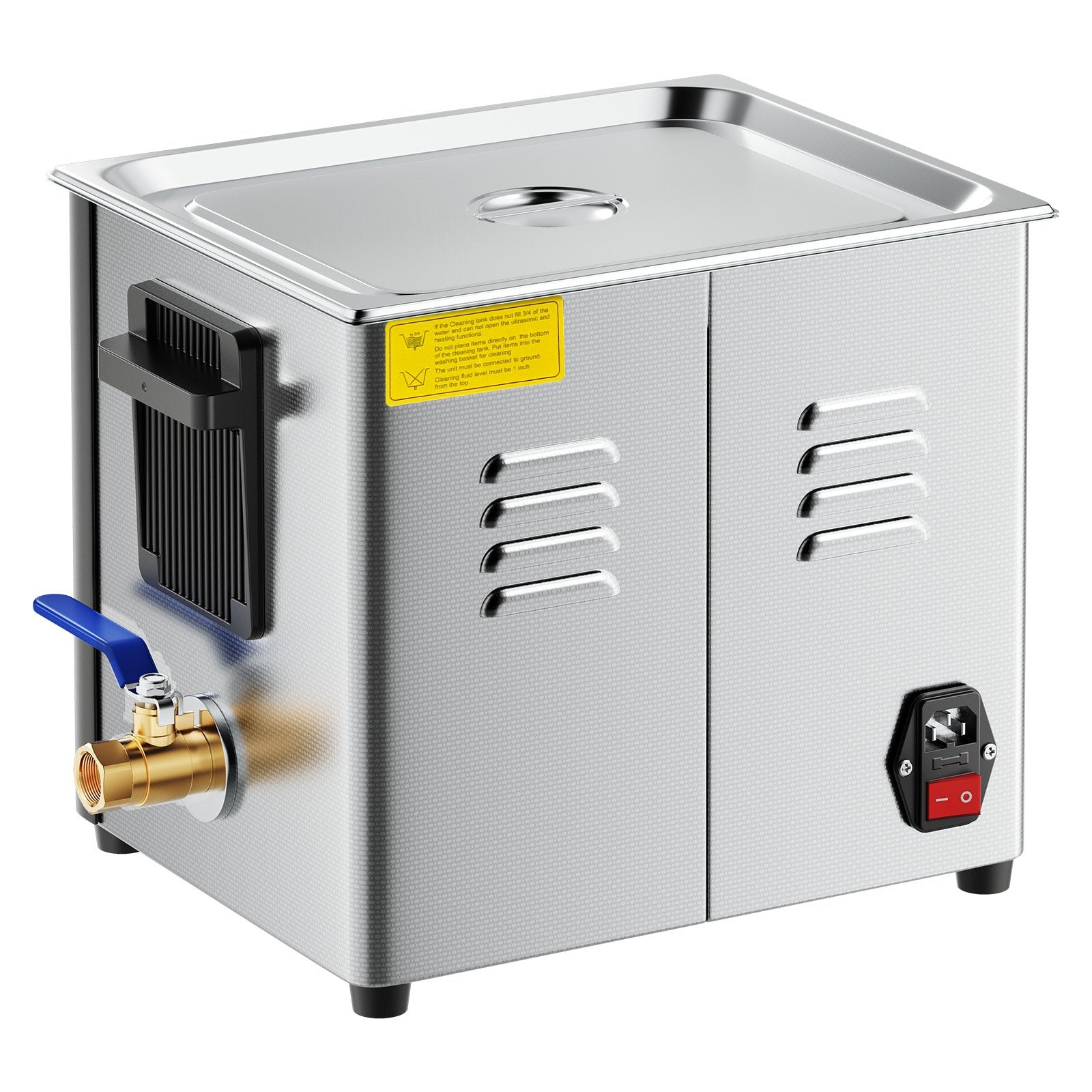 VEVOR 10L Ultrasonic Cleaner, Professional Ultrasonic Cleaner Machine with Cleaning Basket & Digital Display, 180W Stainless Steel 40kHz Cleaning Machine for Watches, Razors, Jewelry, Coins, and More 10