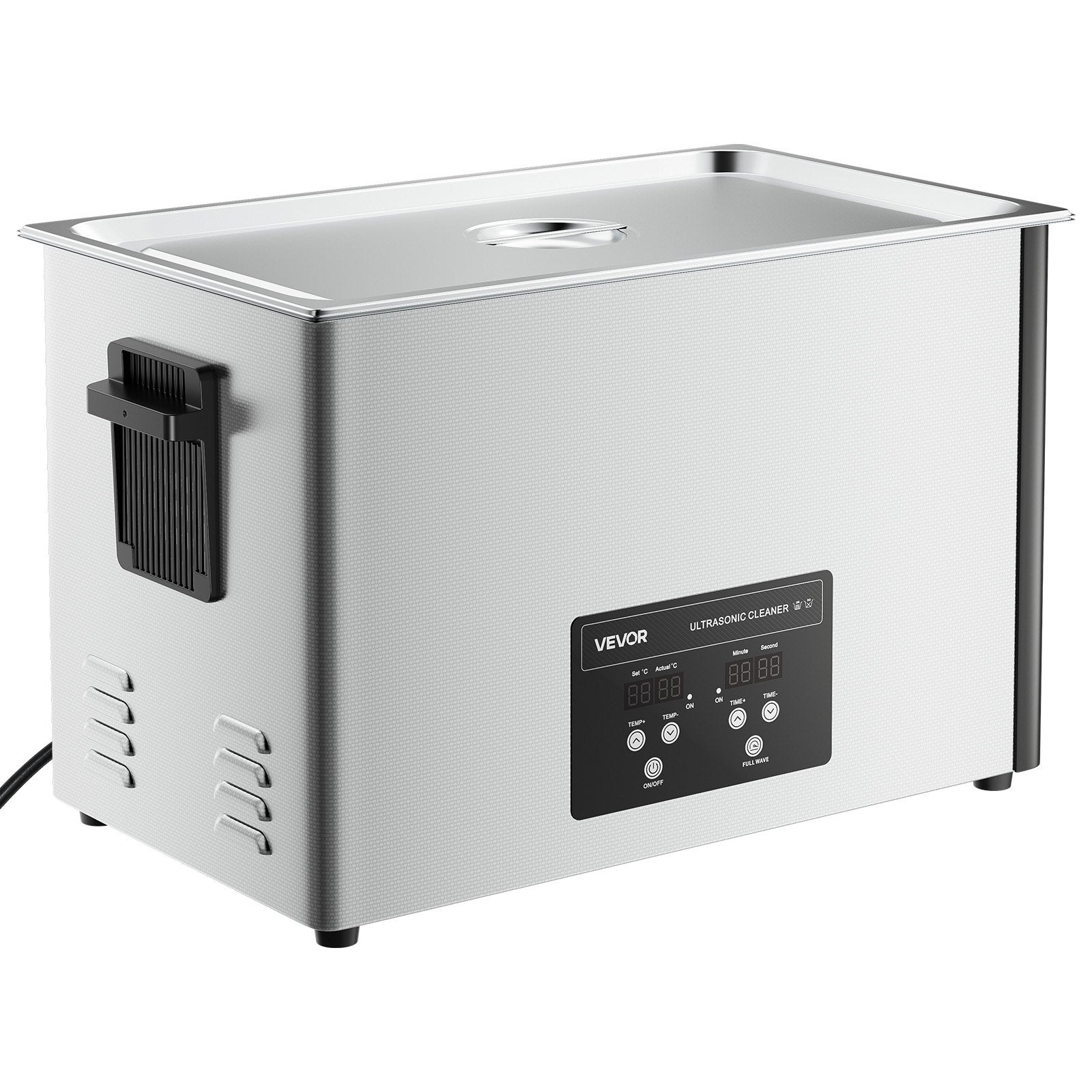 VEVOR 30L Ultrasonic Cleaner, Professional Ultrasonic Cleaner Machine with Cleaning Basket & Digital Display, 480W Stainless Steel 40kHz Industrial Cleaning Machine for Parts, Carburetors, Instruments 11