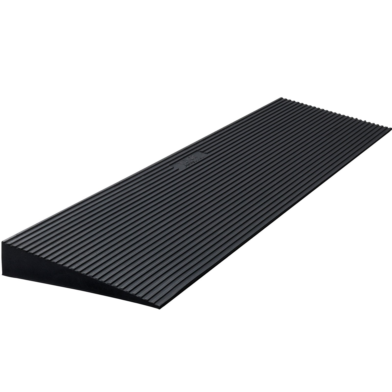 VEVOR 4 cm Rise Cuttable Threshold Ramp for Sweeping Robot, 90 cm Wide Natural Rubber Wheelchair Ramp, Non-Slip Solid Rubber Ramp with Double-Sided Tape for Doorways, Driveways, Bathroom, Smooth Tile 10