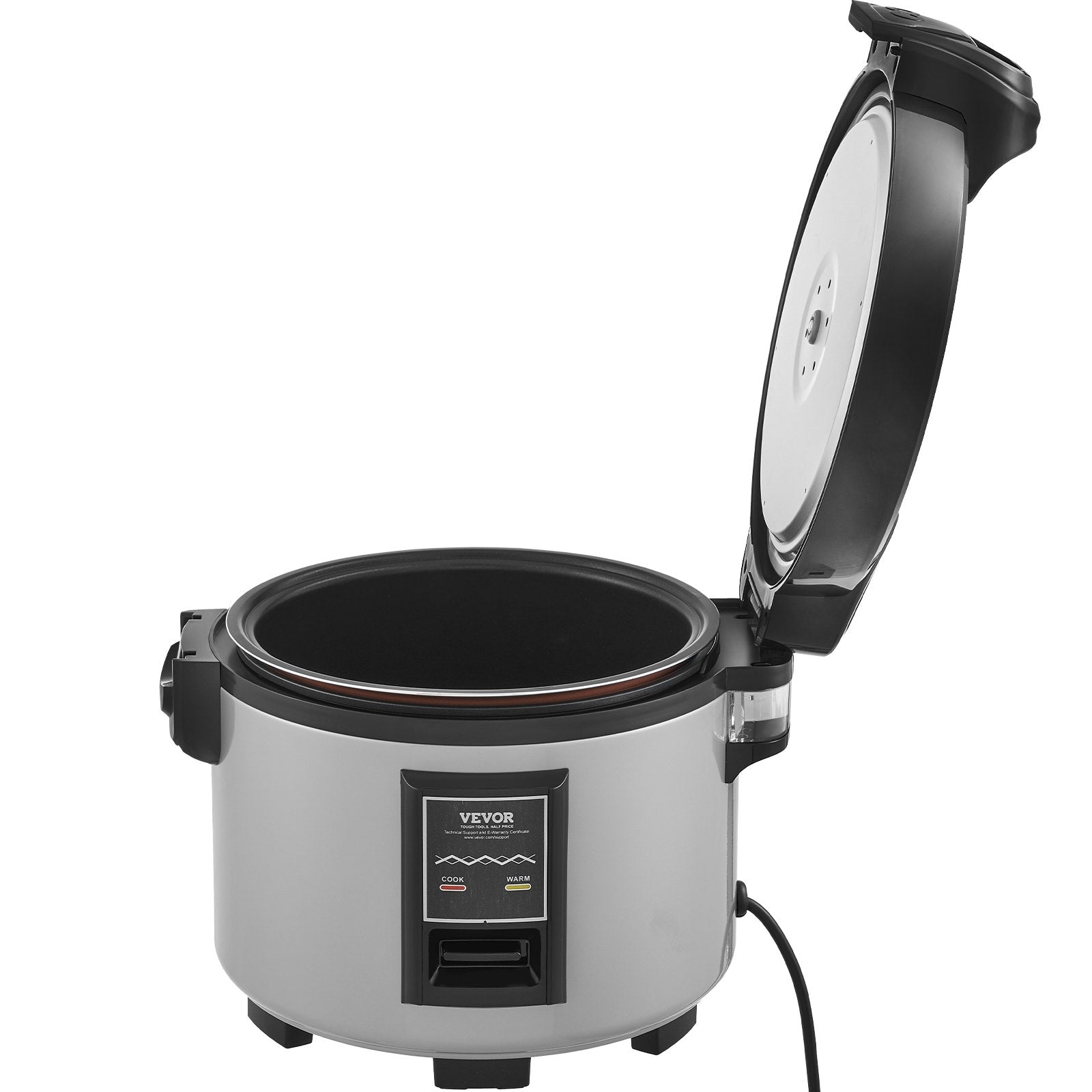 VEVOR Commercial Rice Cooker, 45-Cup Rice Cooker, 9 Liter Large Rice Cooker and Warmer with Nonstick Inner Pot, Fast Cooking and 12-Hour Keep Warm, with Rice Cup and Paddle, for Restaurant 10