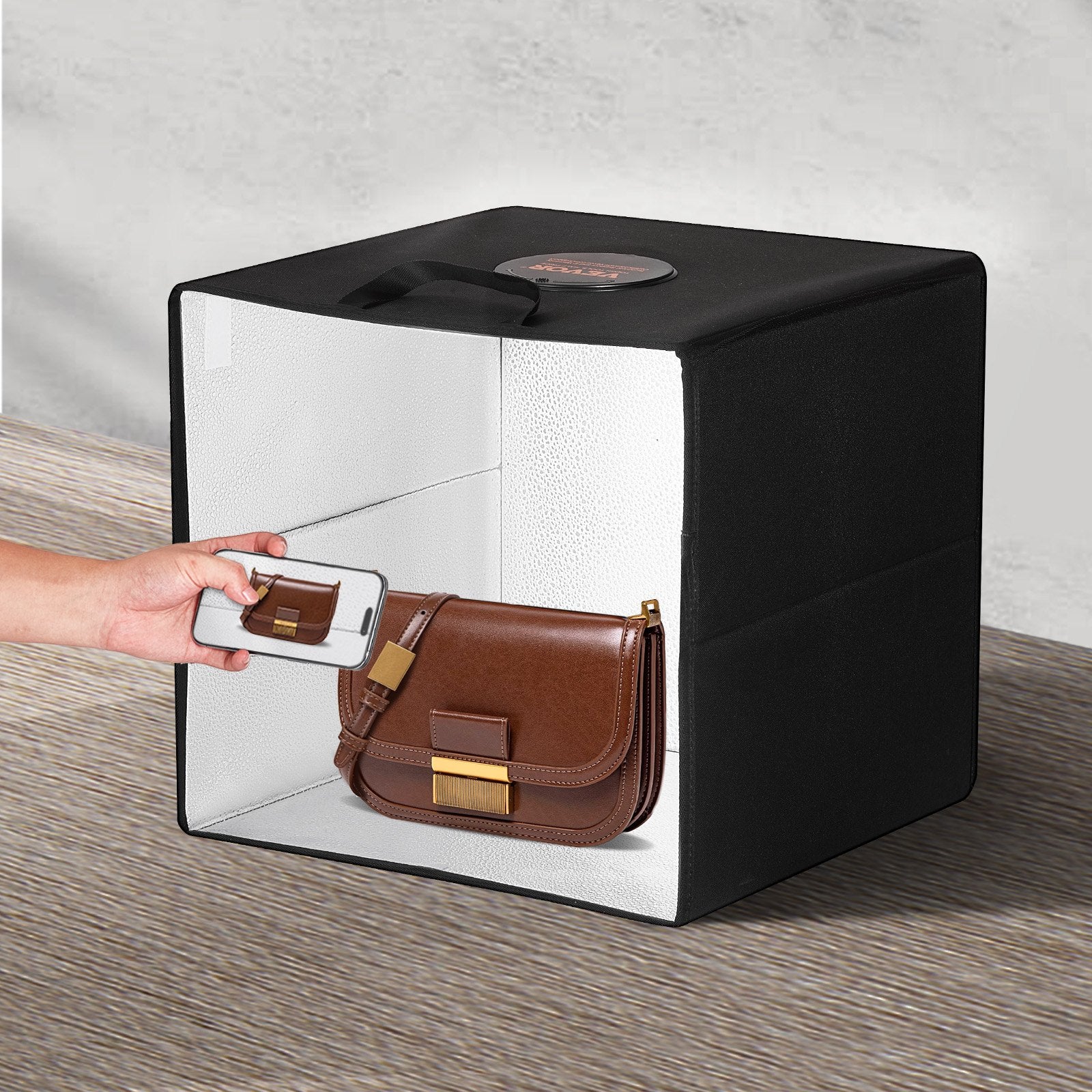 VEVOR Photo Studio Light Box 3000-5600K 6 Double-Sided Color Backdrops, 31.5 x 31 x 31 cm 8